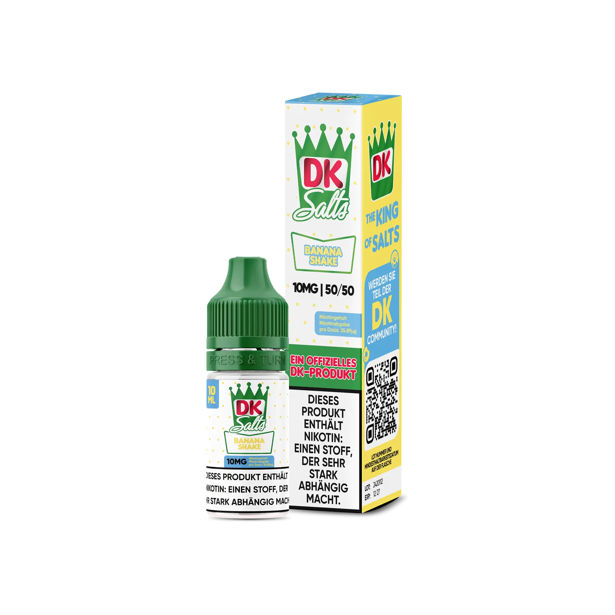 DK Salts Banana Shake 10 ml Nikotinsalz Liquid DK Salts Banana Shake 10 ml Nikotinsalz Liquid