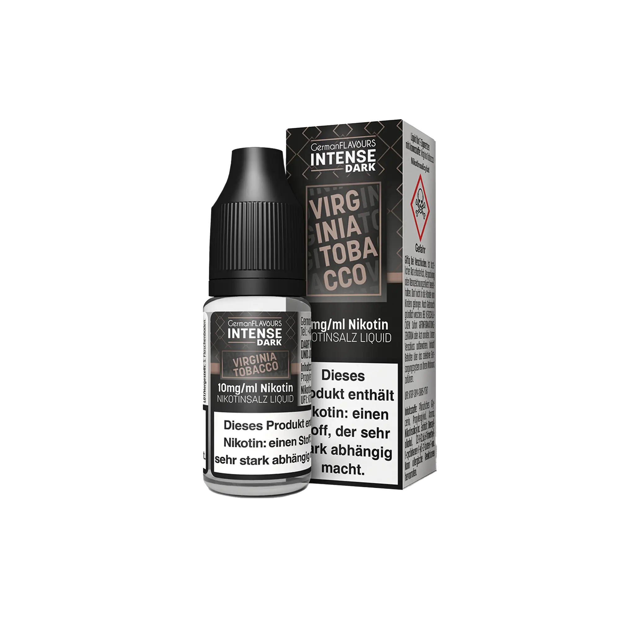 Intense Dark Virginia Tobacco 10 ml Nikotinsalz Liquid Intense Dark Virginia Tobacco 10 ml Nikotinsalz Liquid