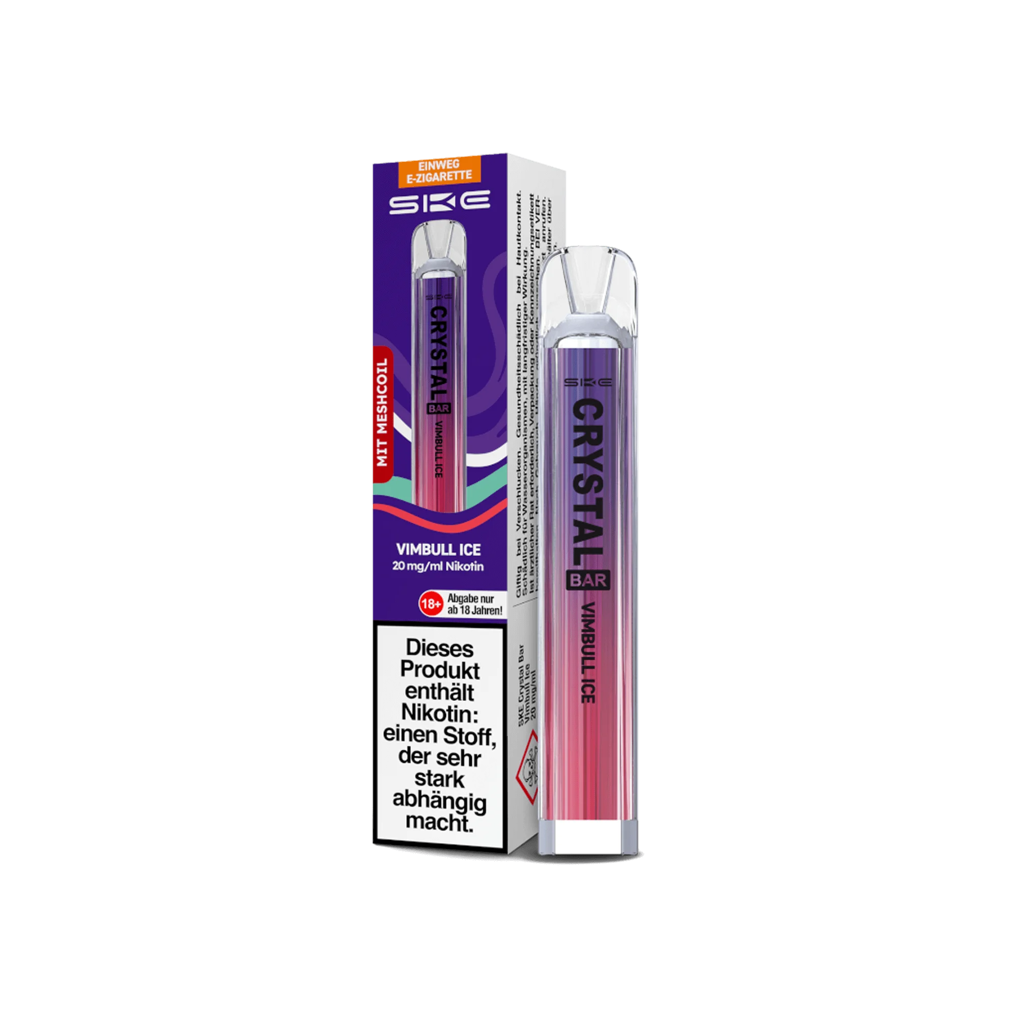 SKE Crystal Bar Vimbull Ice 20 mg Einweg E-Zigarette