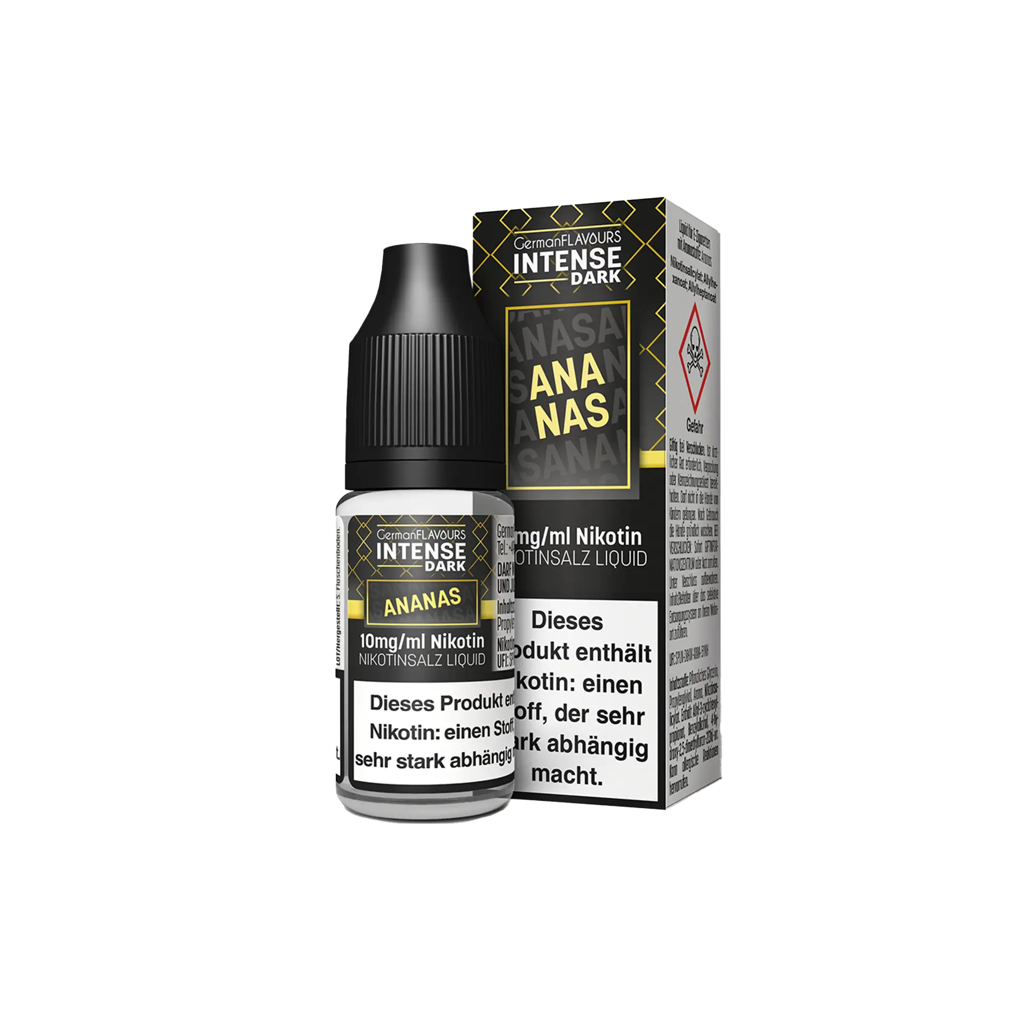Intense Dark Ananas 10 ml Nikotinsalz Liquid Intense Dark Ananas 10 ml Nikotinsalz Liquid