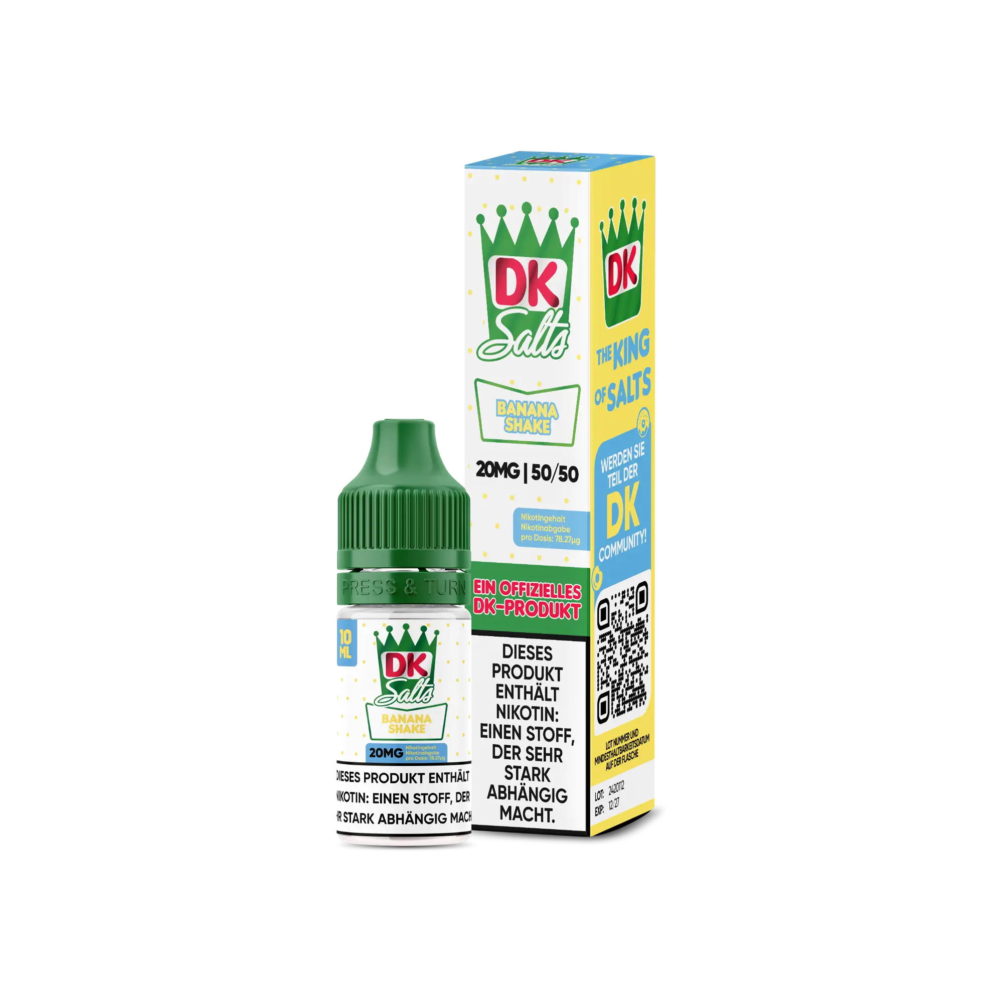DK Salts Banana Shake 10 ml Nikotinsalz Liquid