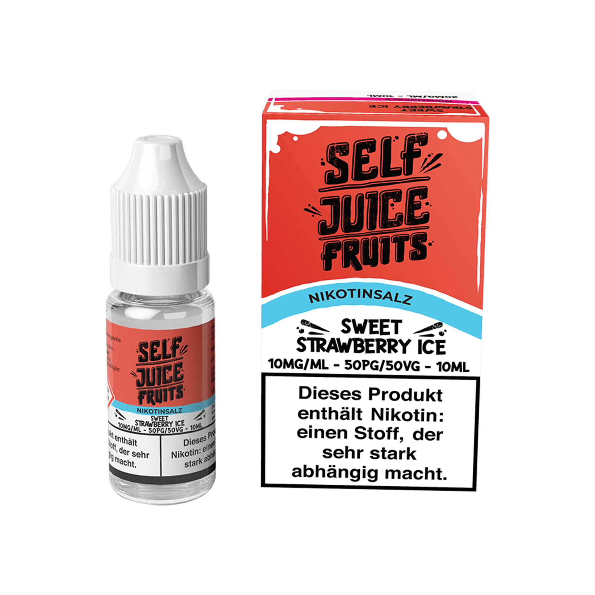 Self Juice Sweet Strawberry Ice 10 ml NicSalt Liquid