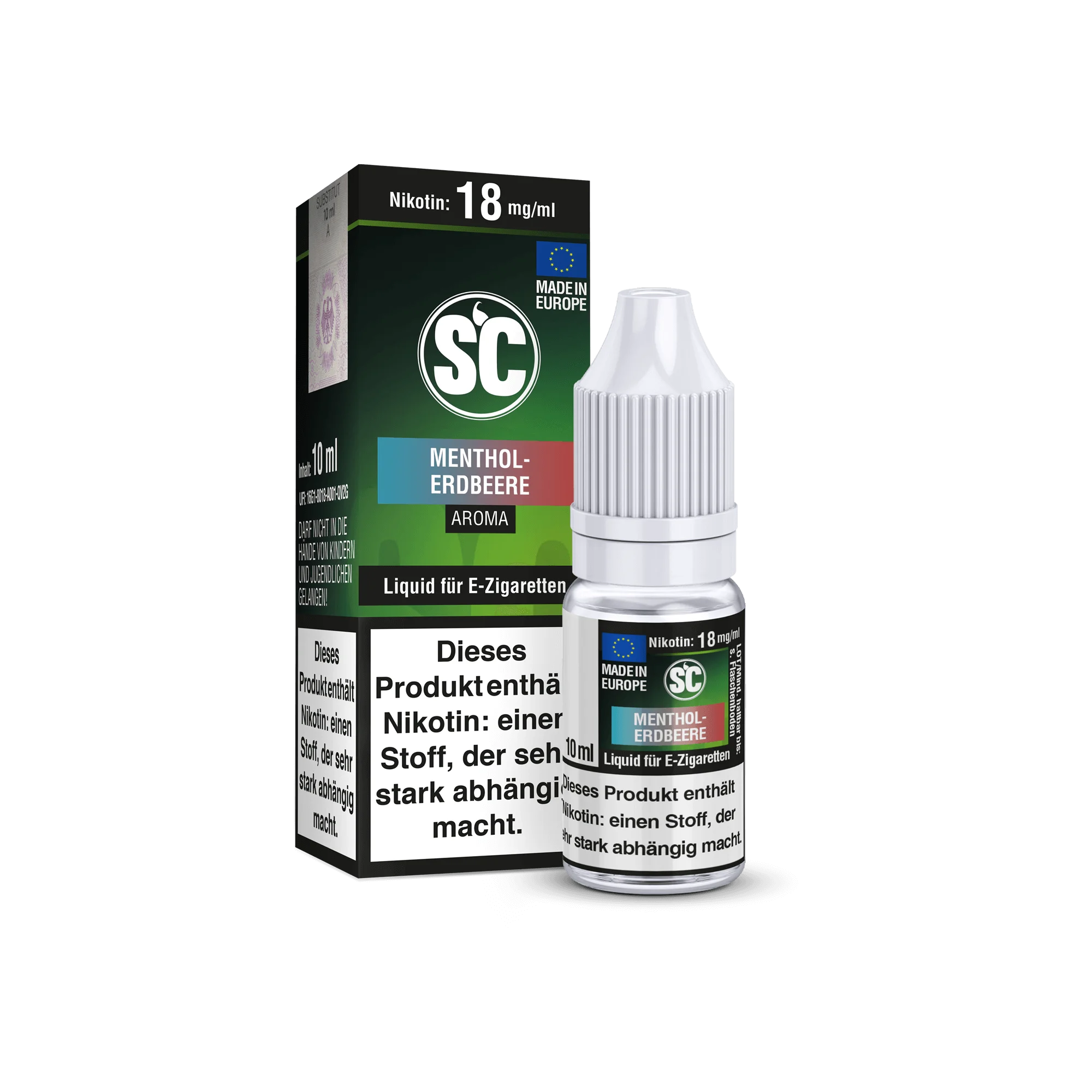SC Menthol Erdbeere 10 ml Liquid