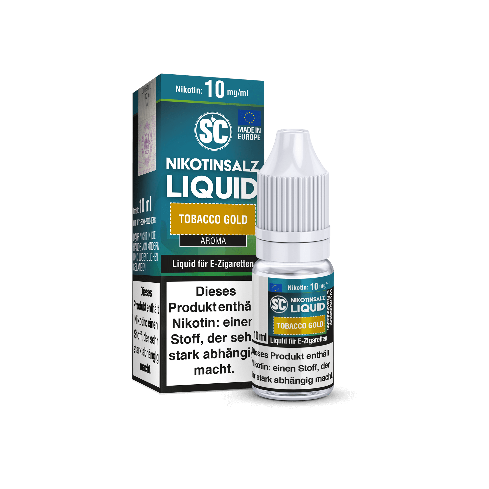 SC Tobacco Gold 10 ml NicSalt Liquid SC Tobacco Gold 10 ml NicSalt Liquid