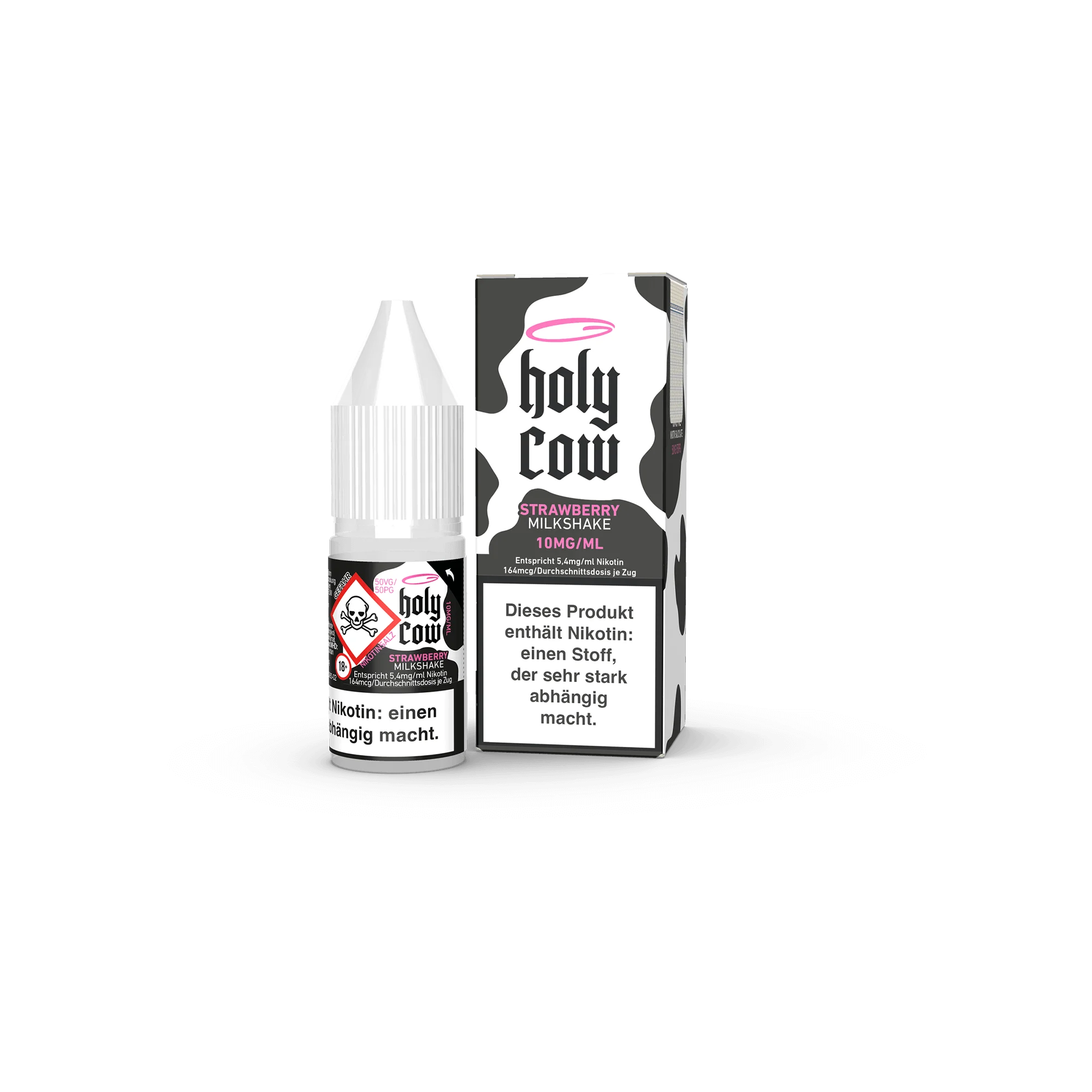Holy Cow Strawberry Milkshake 10 ml NicSalt Liquid