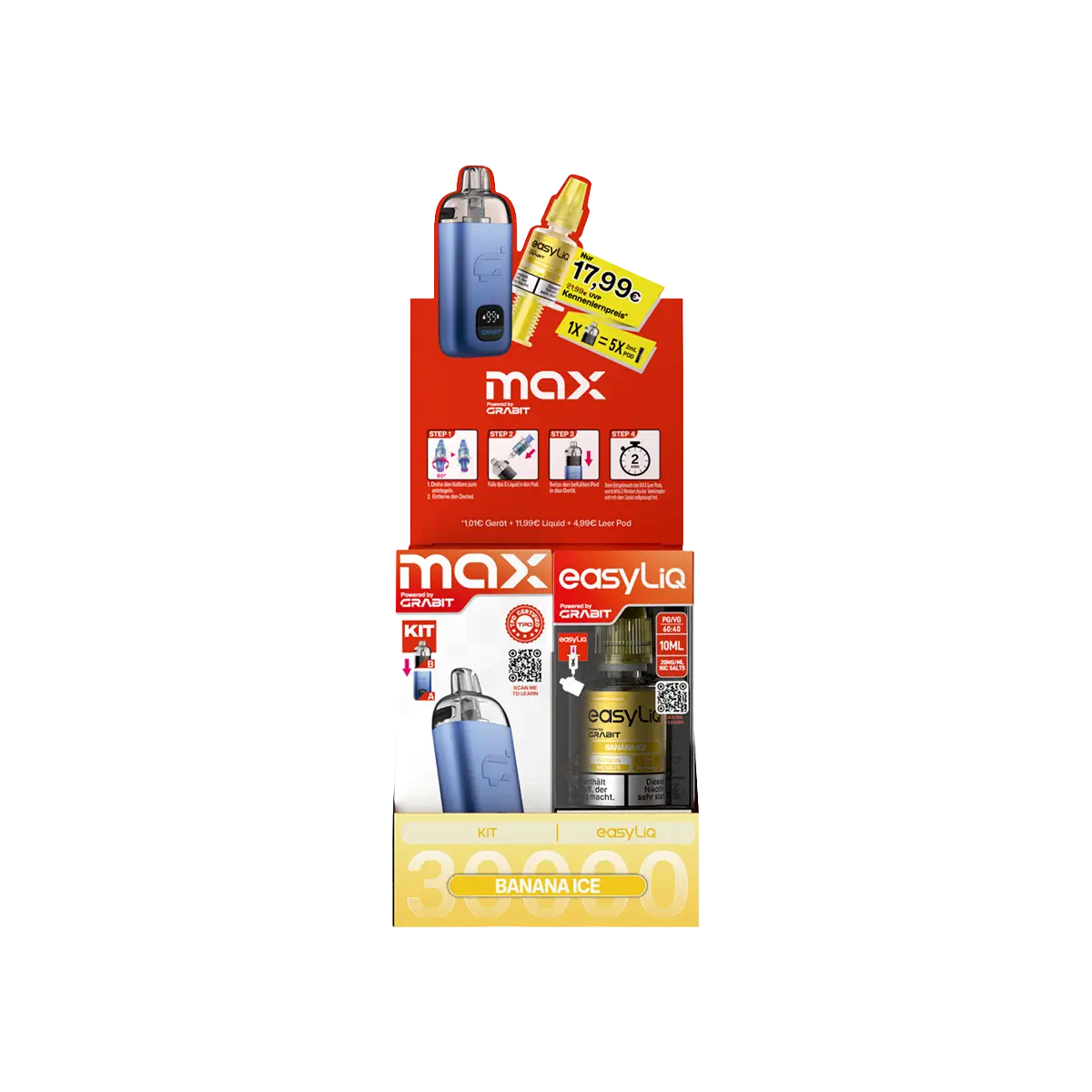 Grabit Max EasyLiq Bundle Banana Ice 20 mg