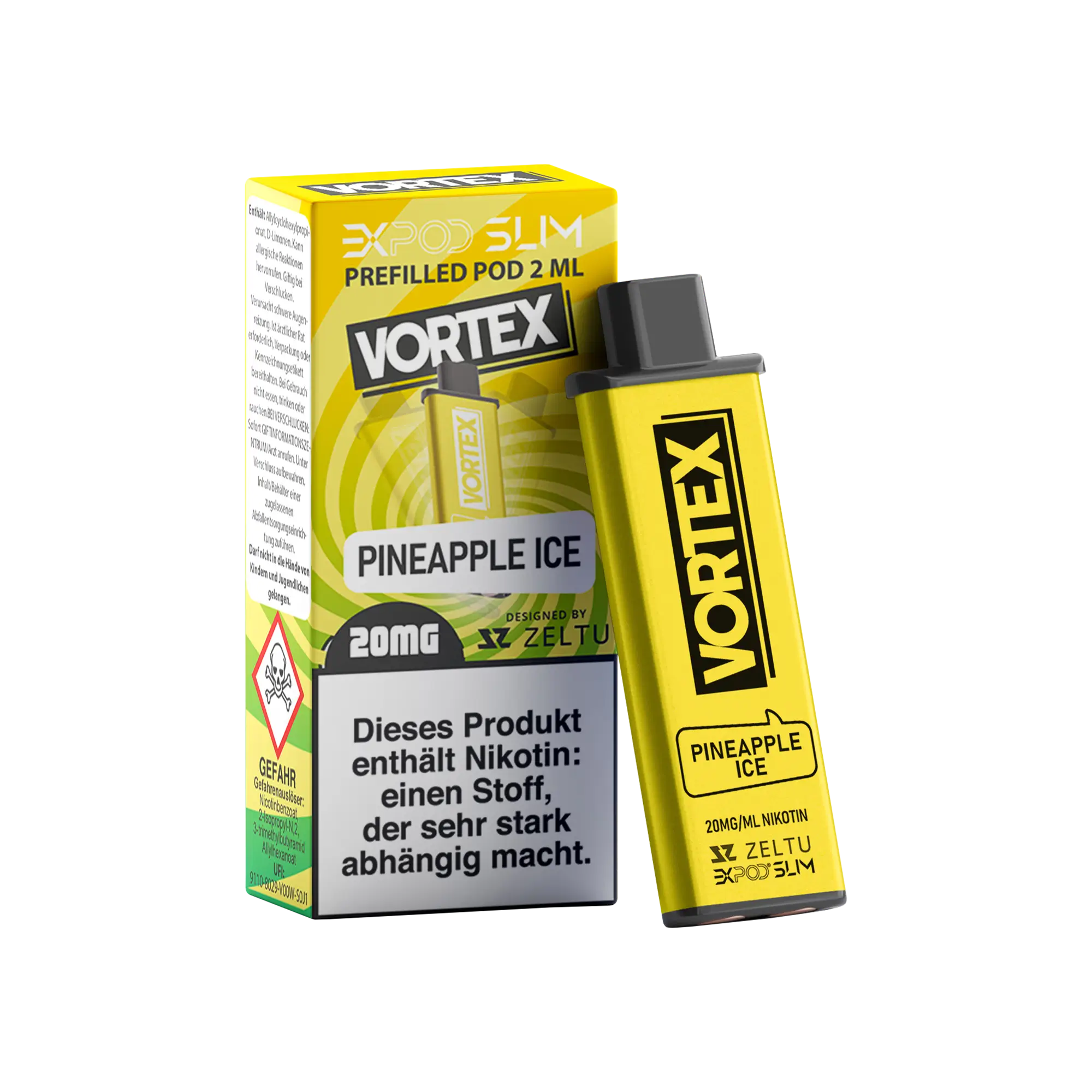 Exvape Expod Slim Vortex Pineapple Ice 2 ml Prefilled Pod