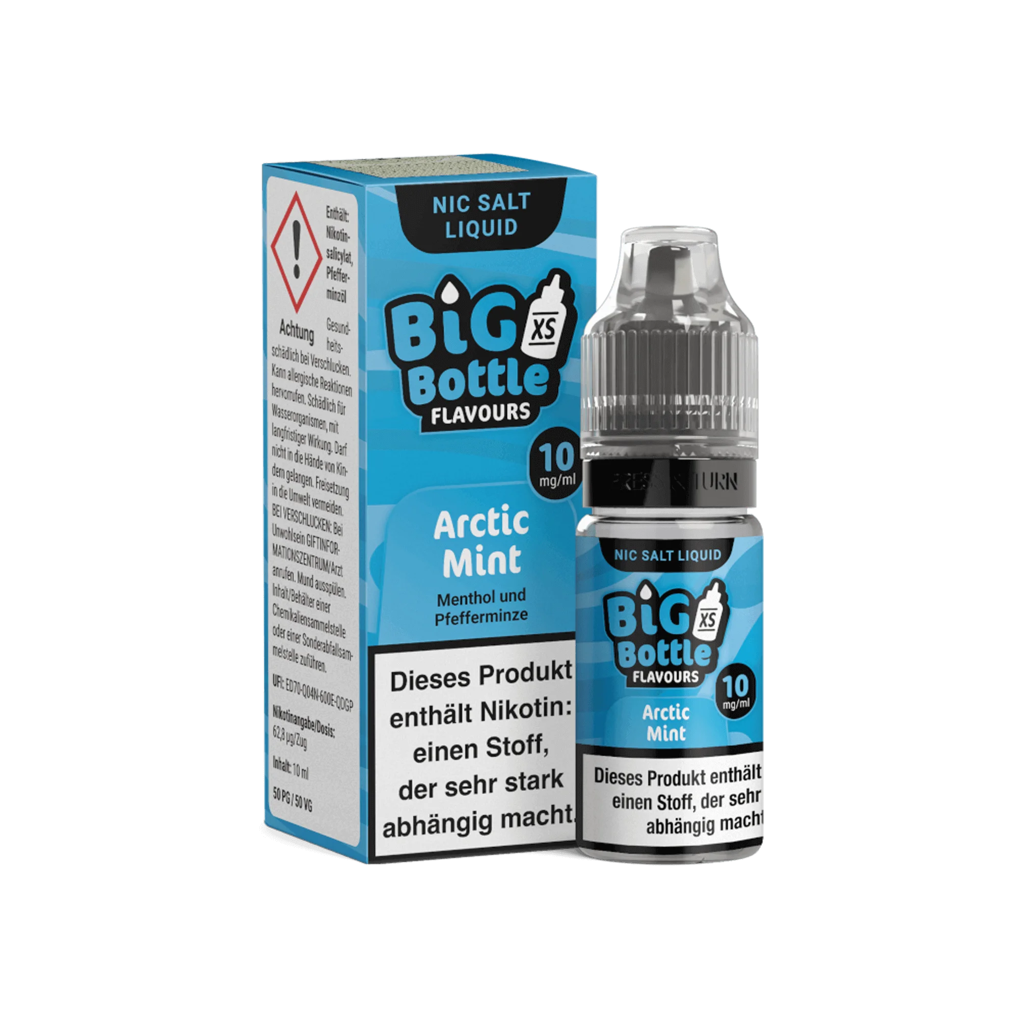 Big Bottle Arctic Mint 10 ml NicSalt Liquid