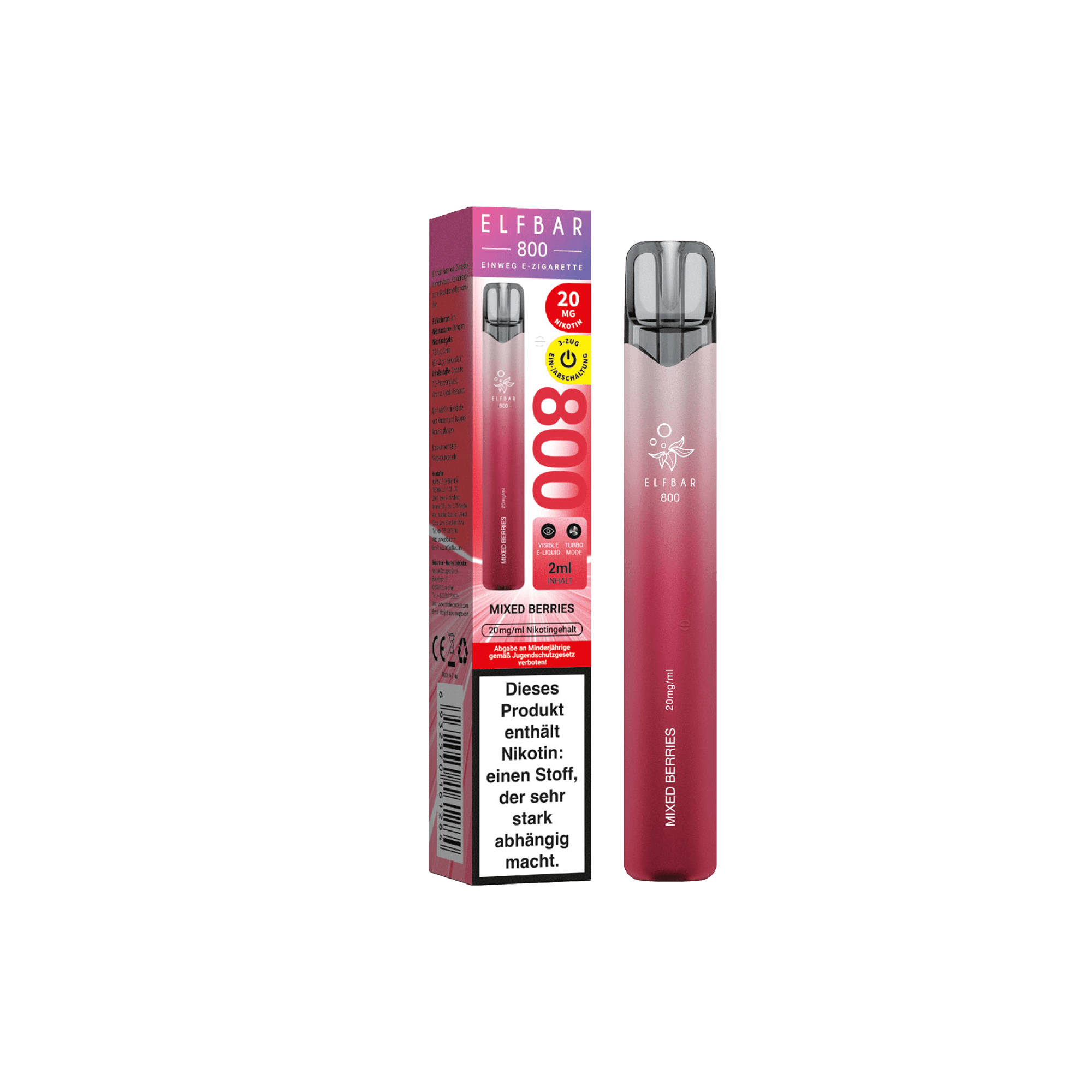 Elfbar 800 Mixed Berries Einweg E-Zigarette 20 mg | E6 House of Vape Elfbar 800 Mixed Berries Einweg E-Zigarette 20 mg | E6 House of Vape