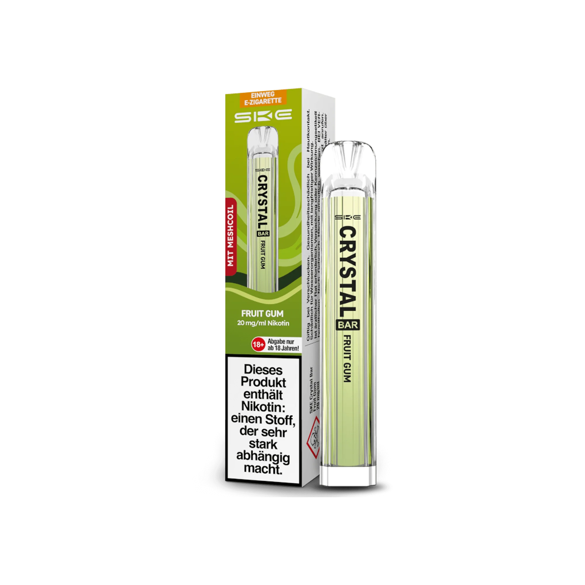 SKE Crystal Bar Fruit Gum 20 mg