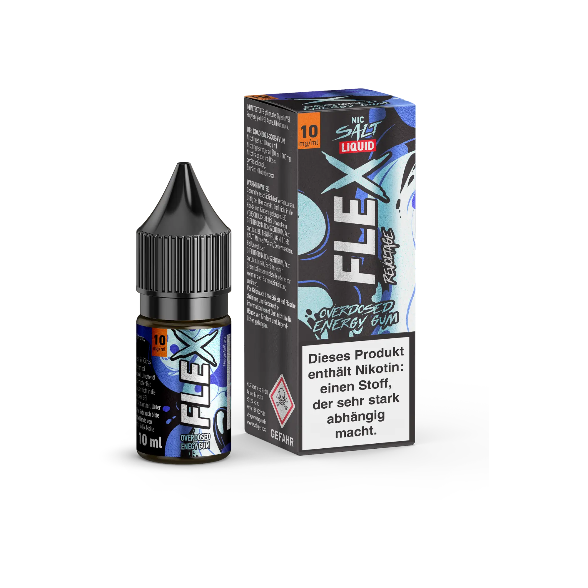 Revoltage Flex Overdosed Energy Gum 10 ml Nikotinsalz Liquid Revoltage Flex Overdosed Energy Gum 10 ml Nikotinsalz Liquid
