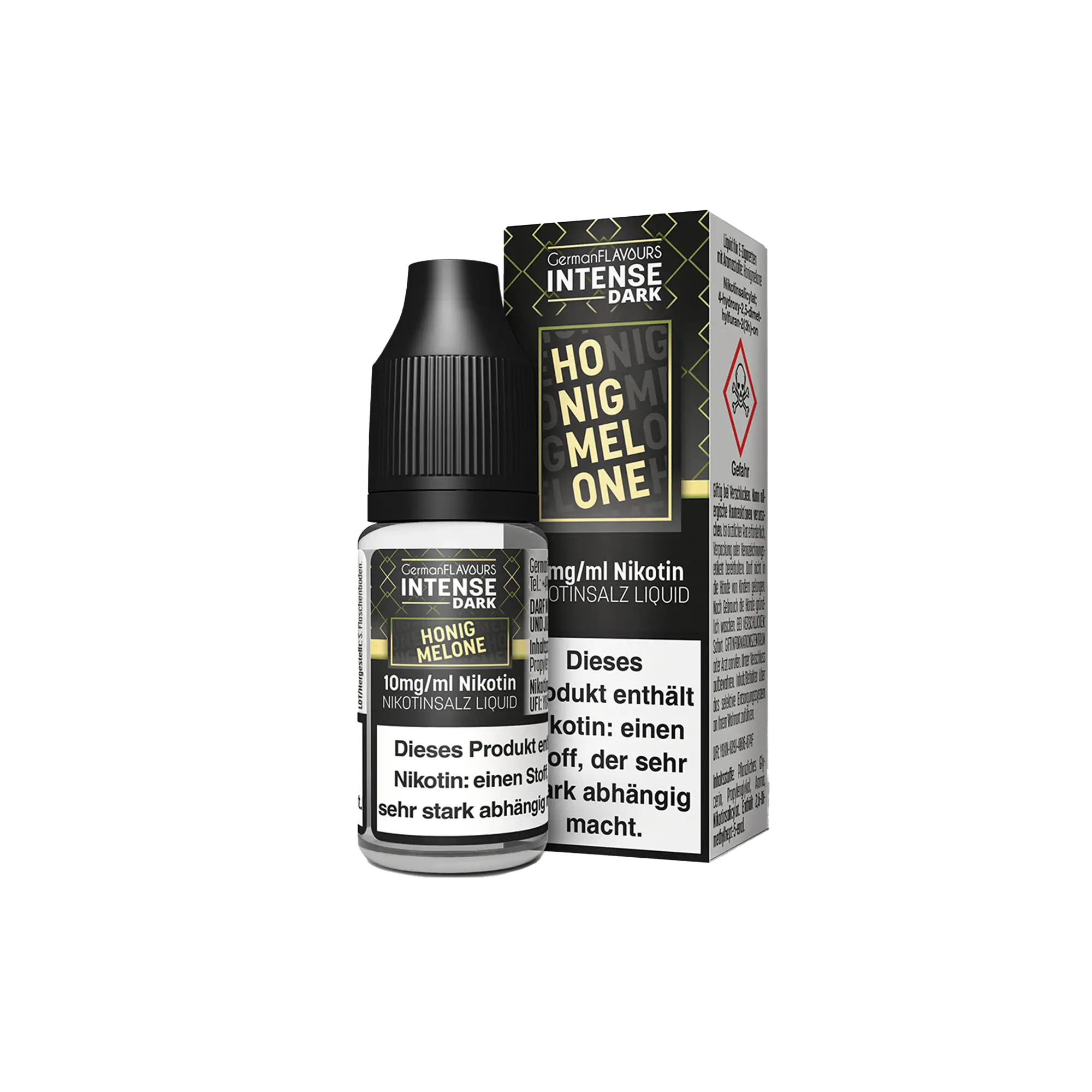 Intense Dark Honigmelone 10 ml Nikotinsalz Liquid Intense Dark Honigmelone 10 ml Nikotinsalz Liquid