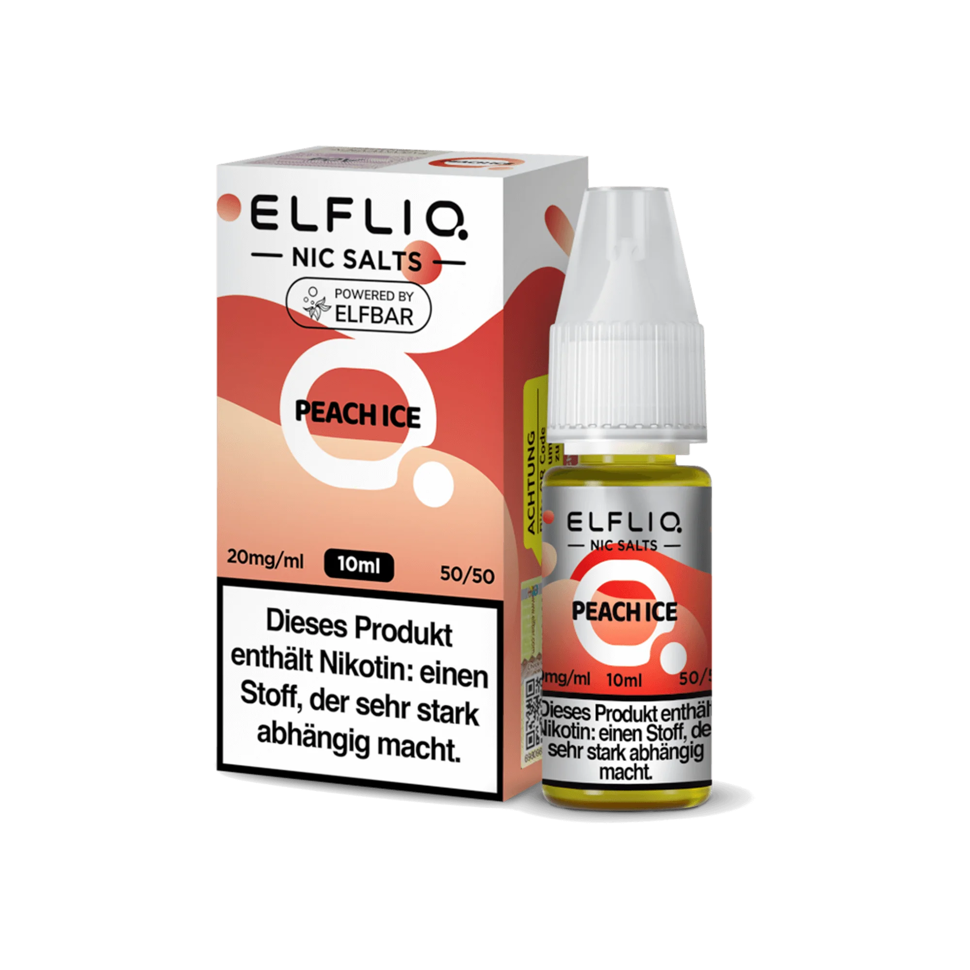 Elfliq Peach Ice 10 ml Nikotinsalz Liquid