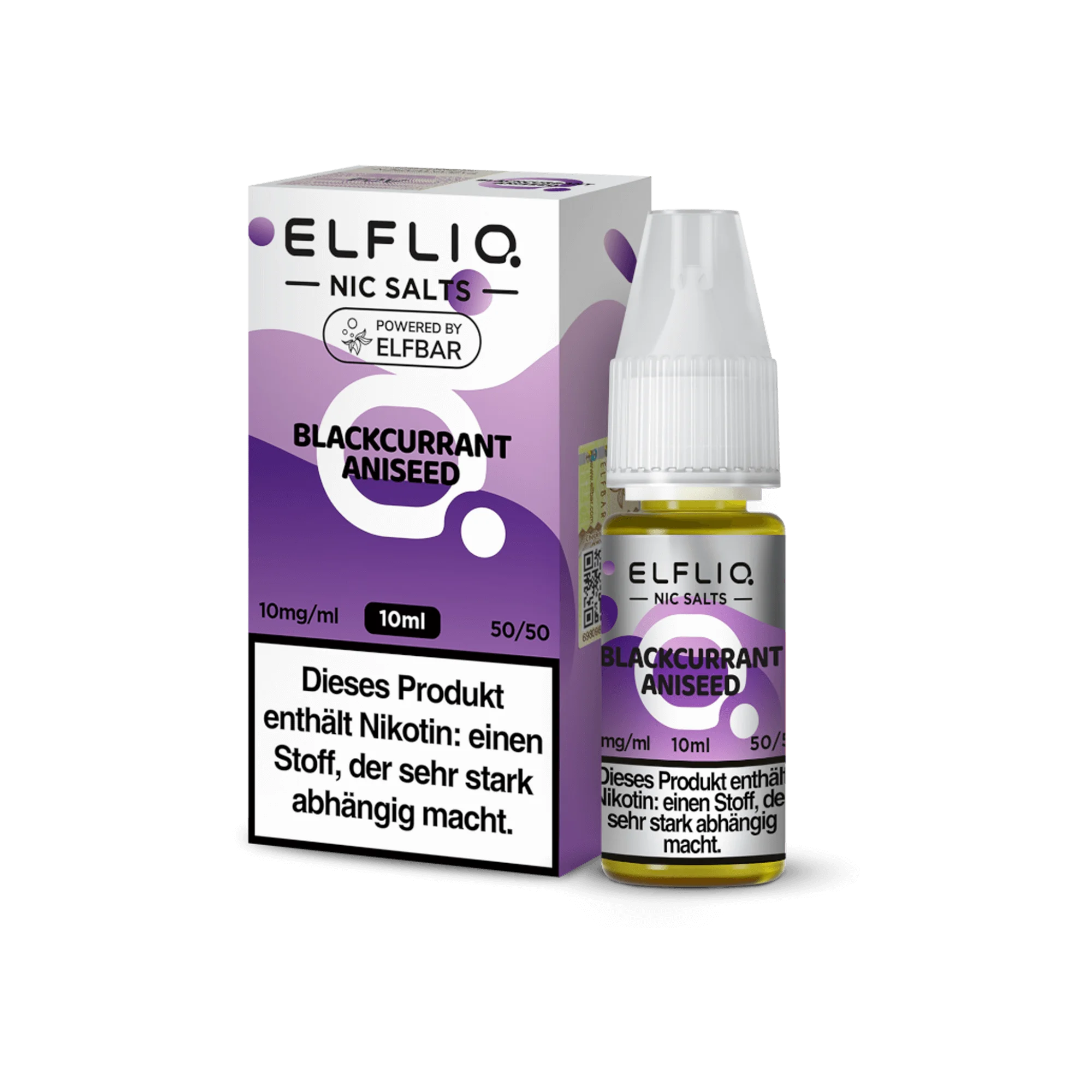 Elfliq Blackcurrant Aniseed 10 ml NicSalt Liquid