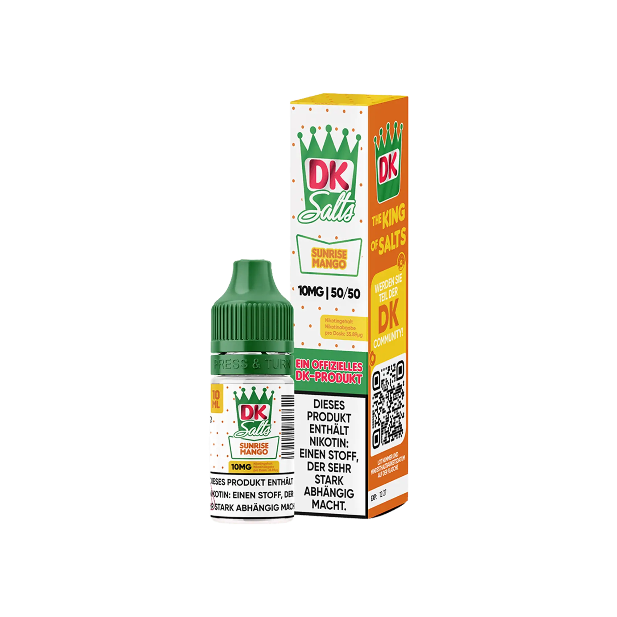 DK Salts Sunrise Mango 10 ml Nikotinsalz Liquid