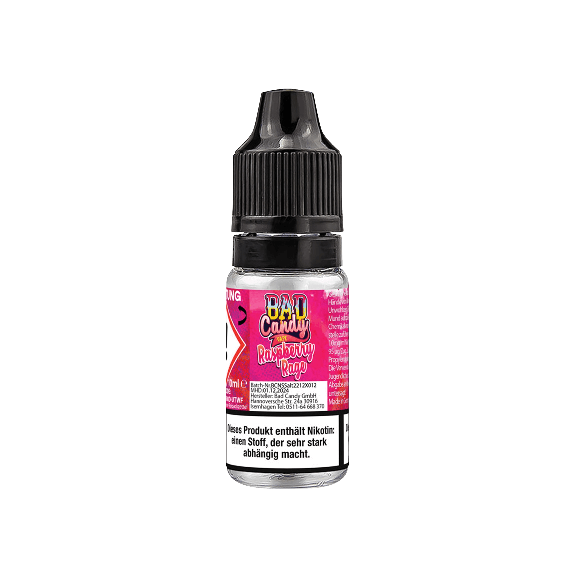 Bad Candy Raspberry Rage 10 ml NicSalt Liquid 10 mg Bad Candy Raspberry Rage 10 ml NicSalt Liquid 10 mg