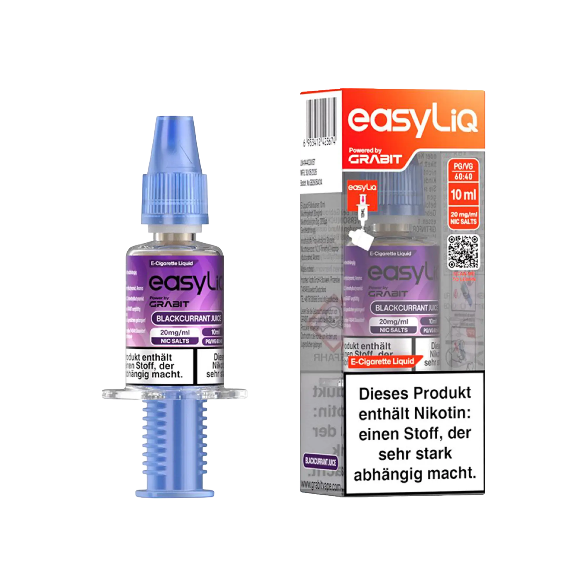Grabit easyLiq Blackcurrant Juice 10 ml Nikotinsalz Liquid