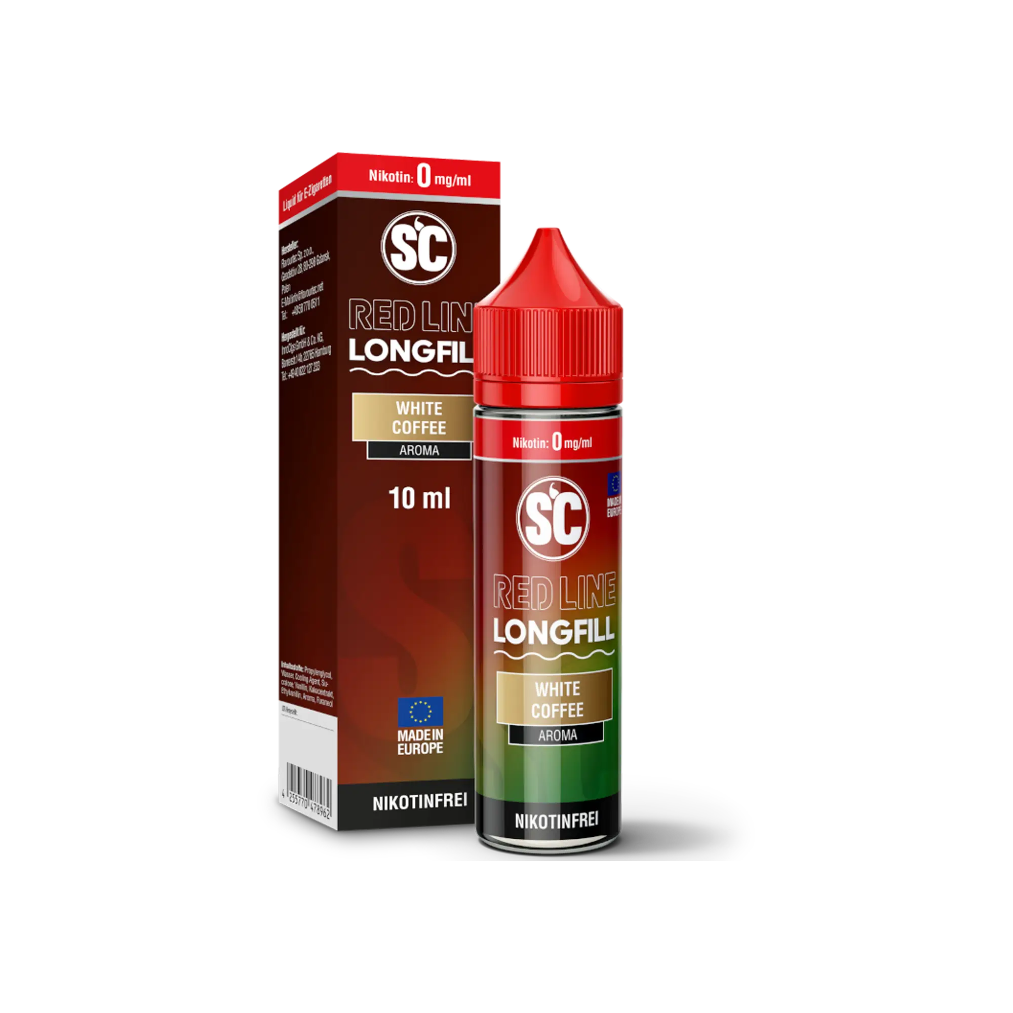 SC Red Line White Coffee 10 ml Longfill Aroma SC Red Line White Coffee 10 ml Longfill Aroma