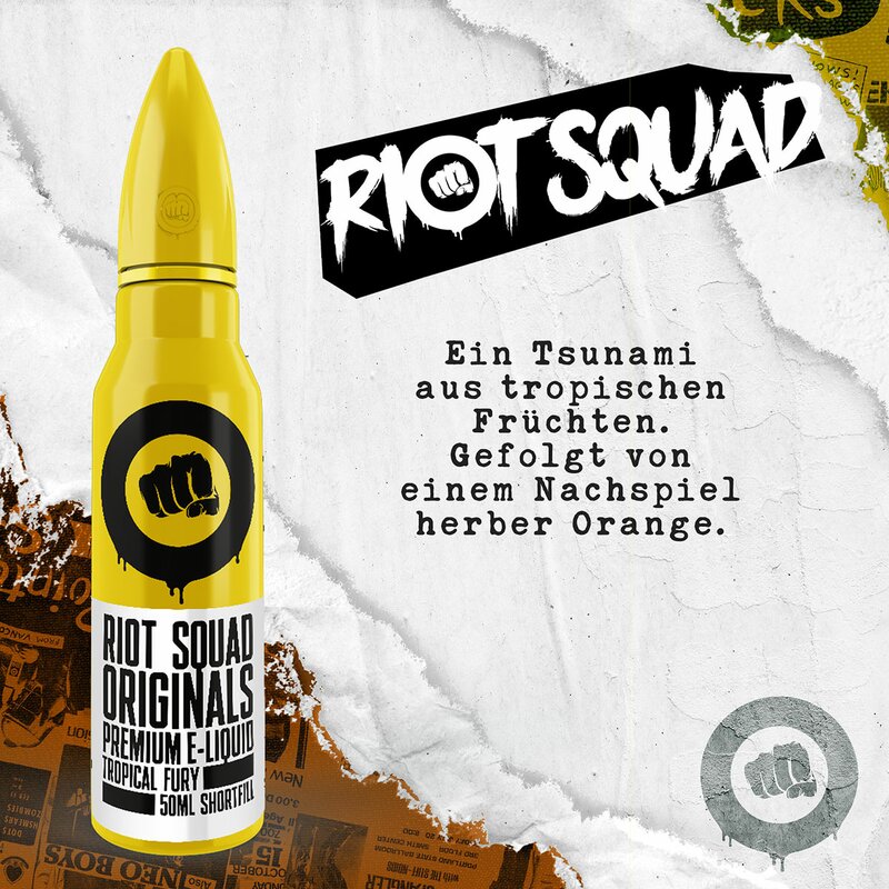 Riot Squad - Originals - Tropical Fury 50ml / 0mg Shortfill