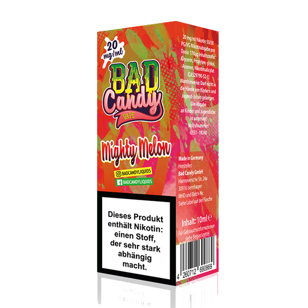 Bad Candy Nikotinsalz Liquid - Mighty Melon 10ml