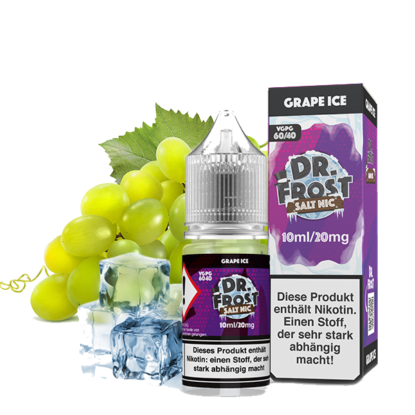 Dr. Frost Nikotinsalz 10ml Liquid - Grape Ice 20mg/ml