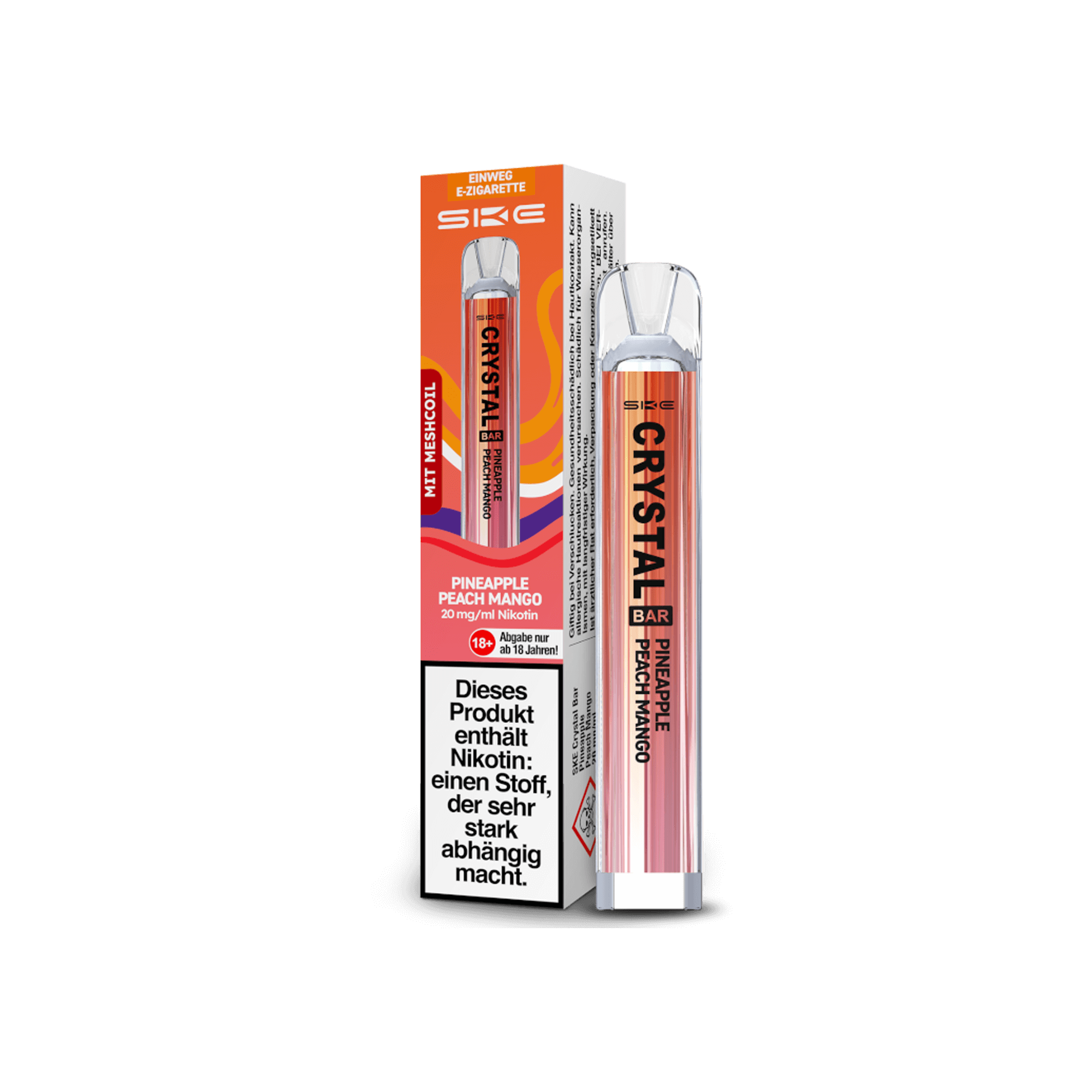 SKE Crystal Bar Pineapple Peach Mango 20 mg SKE Crystal Bar Pineapple Peach Mango 20 mg