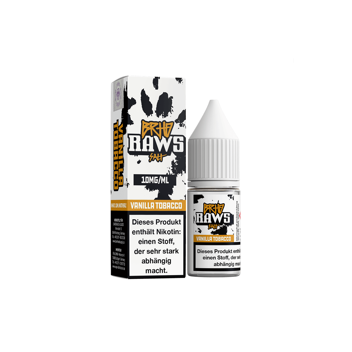 Barehead - BRHD Raws - Vanilla Tobacco 10 ml Liquid  
