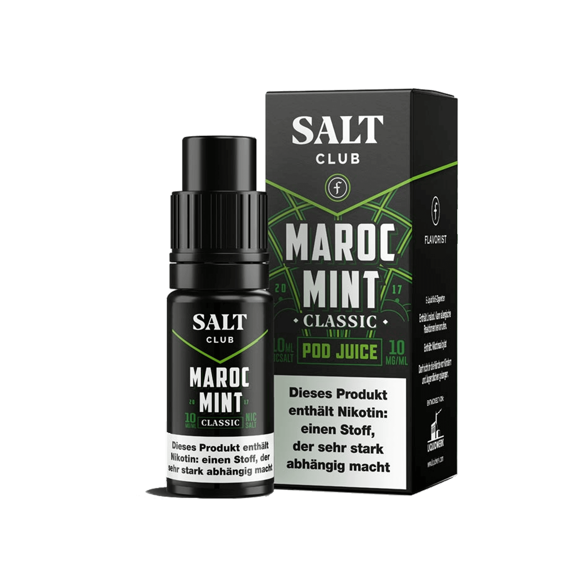 Flavorist Salt Club Maroc Mint Classic 10 ml NicSalt Liquid Flavorist Salt Club Maroc Mint Classic 10 ml NicSalt Liquid