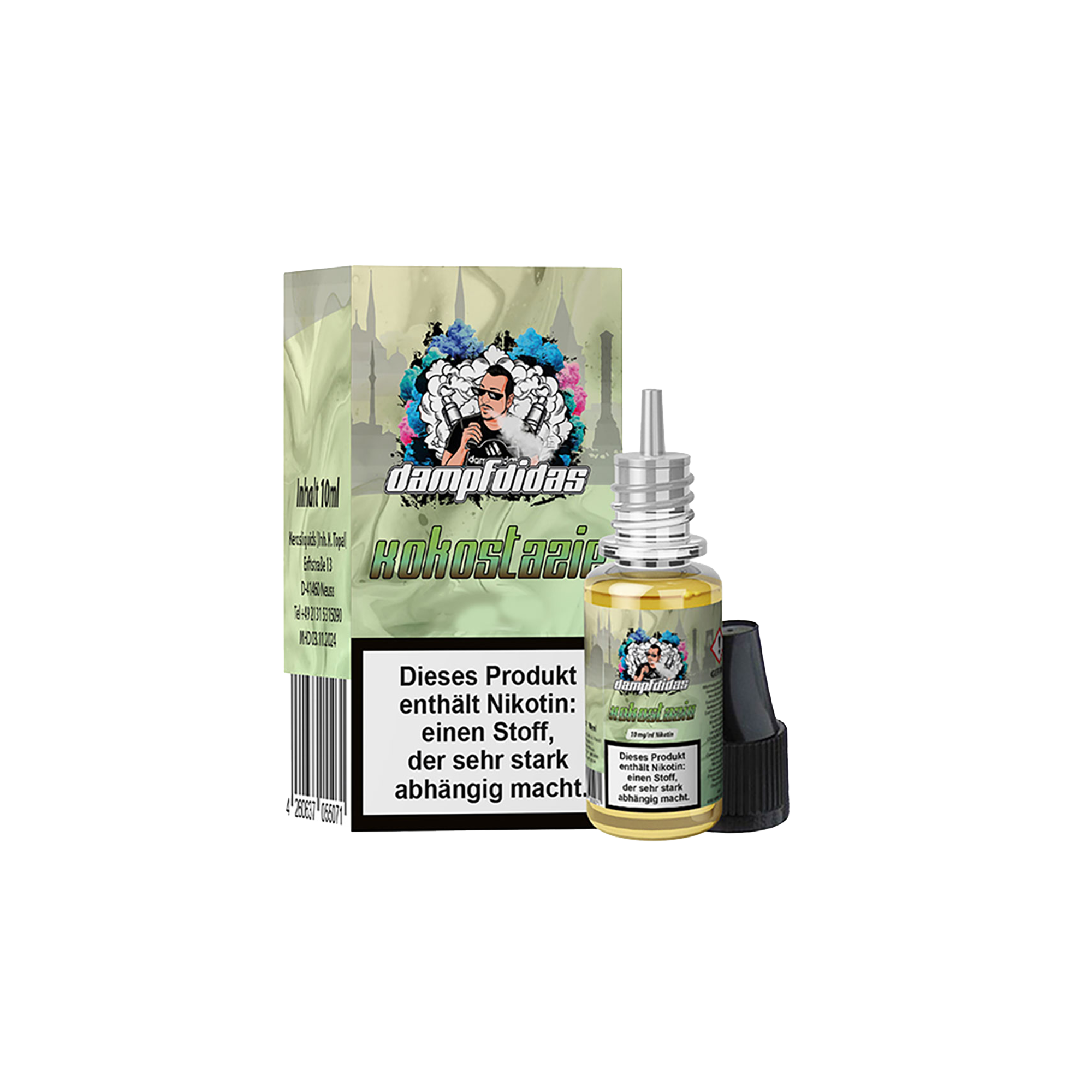 Dampfdidas Kokostazie 10 ml NicSalt Liquid 10 mg Dampfdidas Kokostazie 10 ml NicSalt Liquid 10 mg
