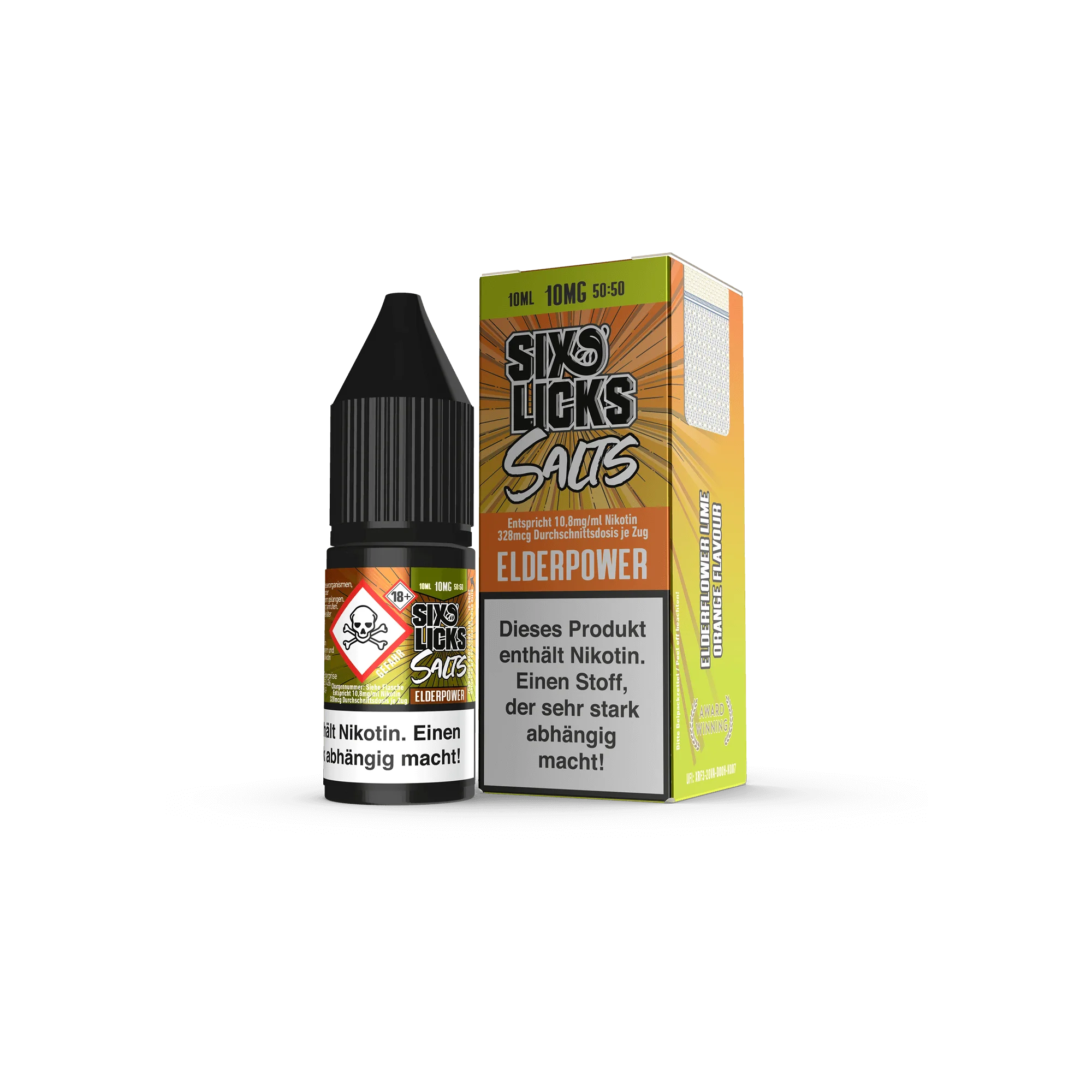 Six Licks Elderpower 10 ml Nikotinsalz Liquid