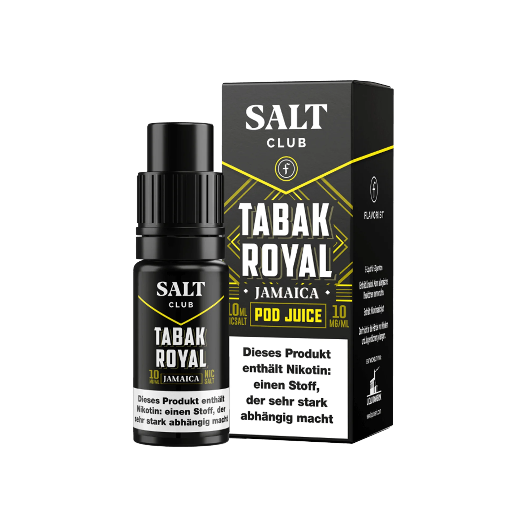 Flavorist Salt Club Tabak Royal Jamaica 10 ml Nikotinsalz Liquid