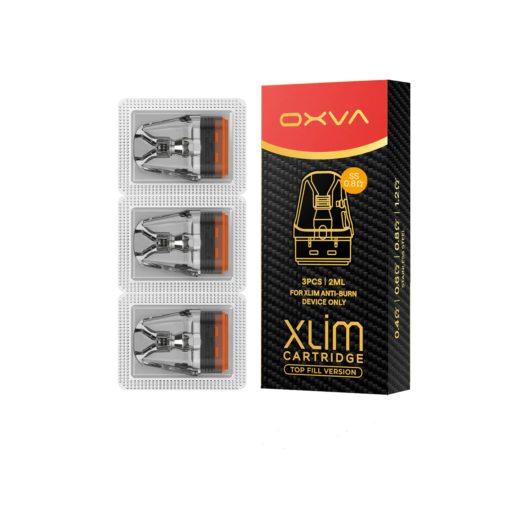 OXVA Xlim DNA 2 ml Pods - 0.8 Ω