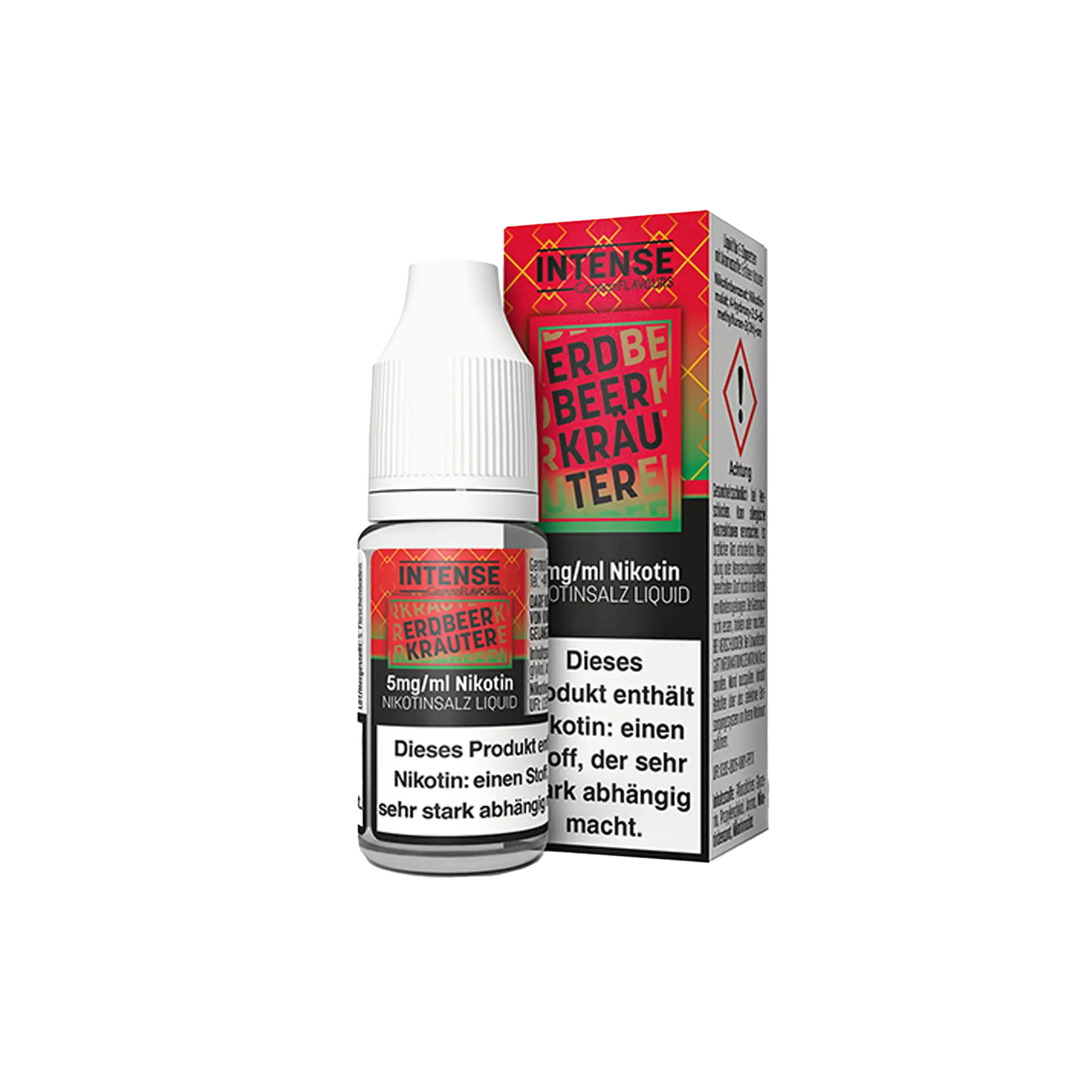 Intense Erdbeer Kräuter 10 ml Nikotinsalz Liquid