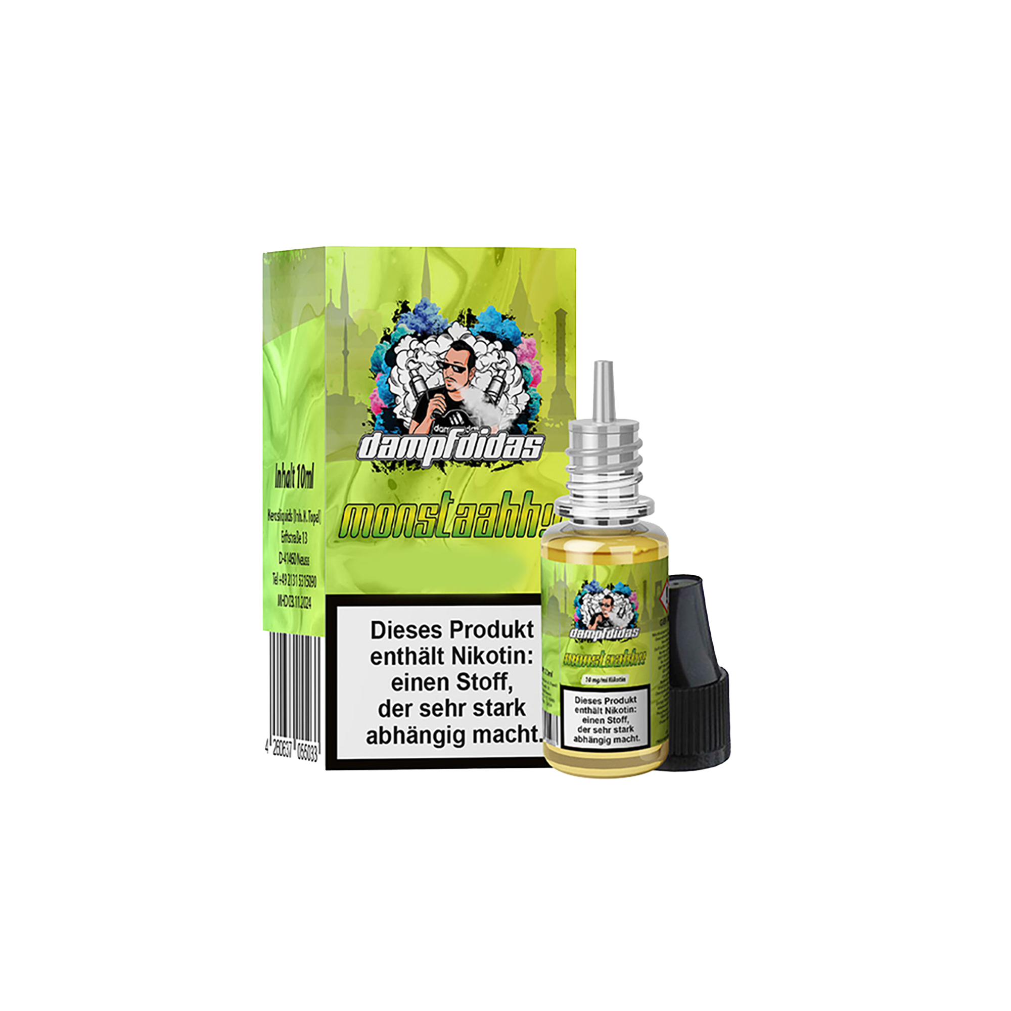 Dampfdidas Monstaahh 10 ml NicSalt Liquid 10 mg Dampfdidas Monstaahh 10 ml NicSalt Liquid 10 mg