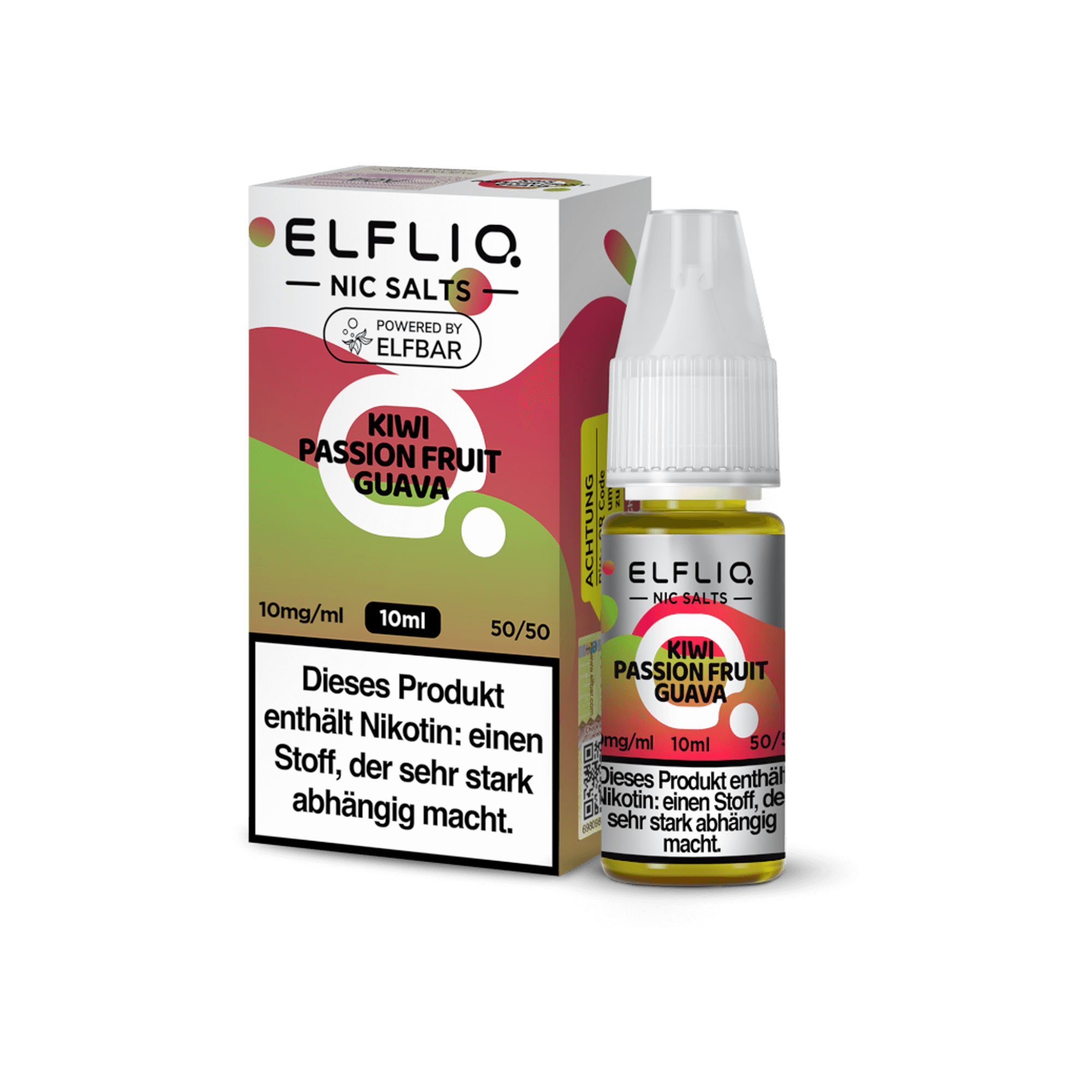 Elfliq Kiwi Passion Fruit Guava Nikotinsalz Liquid 10 ml Elfliq Kiwi Passion Fruit Guava Nikotinsalz Liquid 10 ml