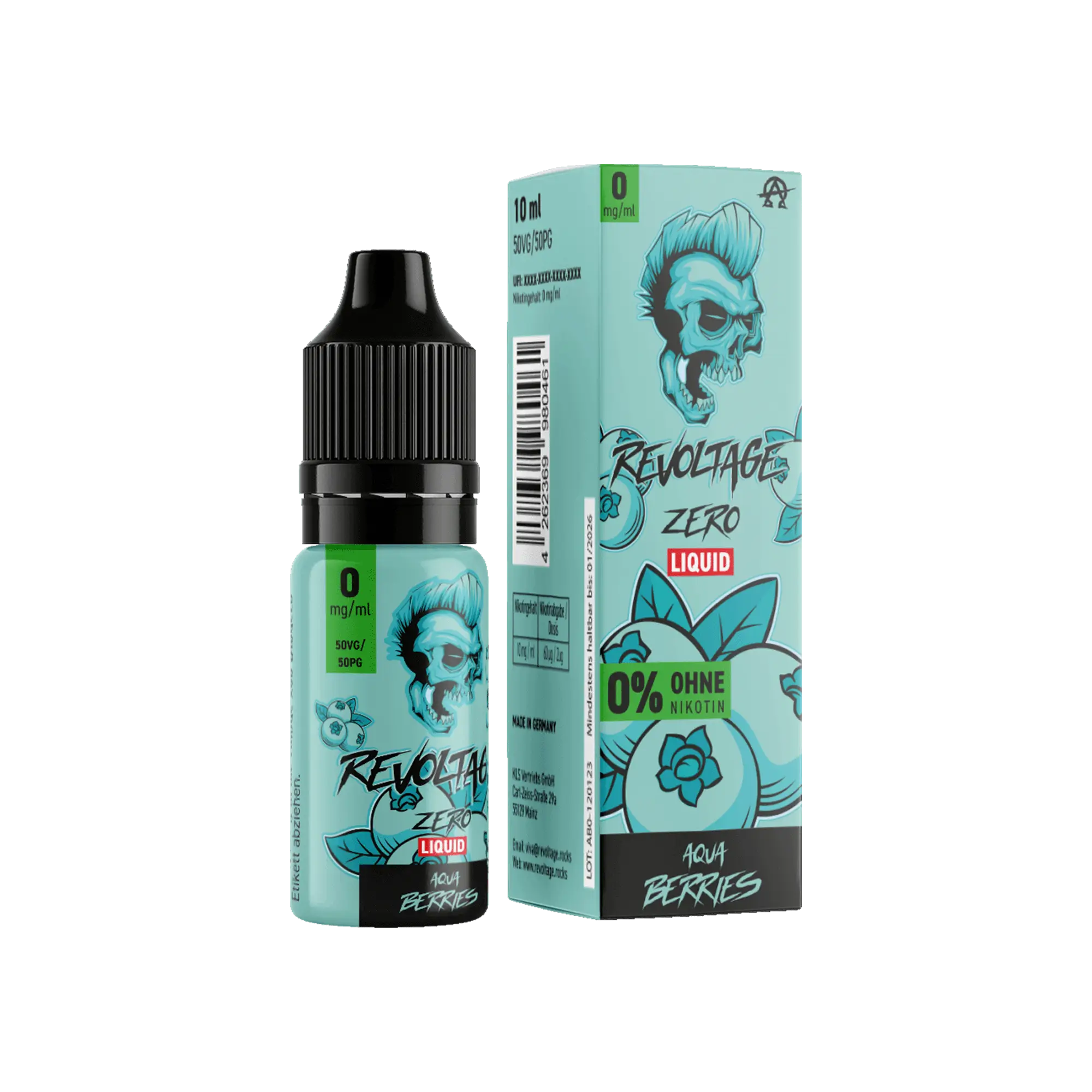 Revoltage Aqua Berries 10 ml Hybrid Nikotinsalz Liquid
