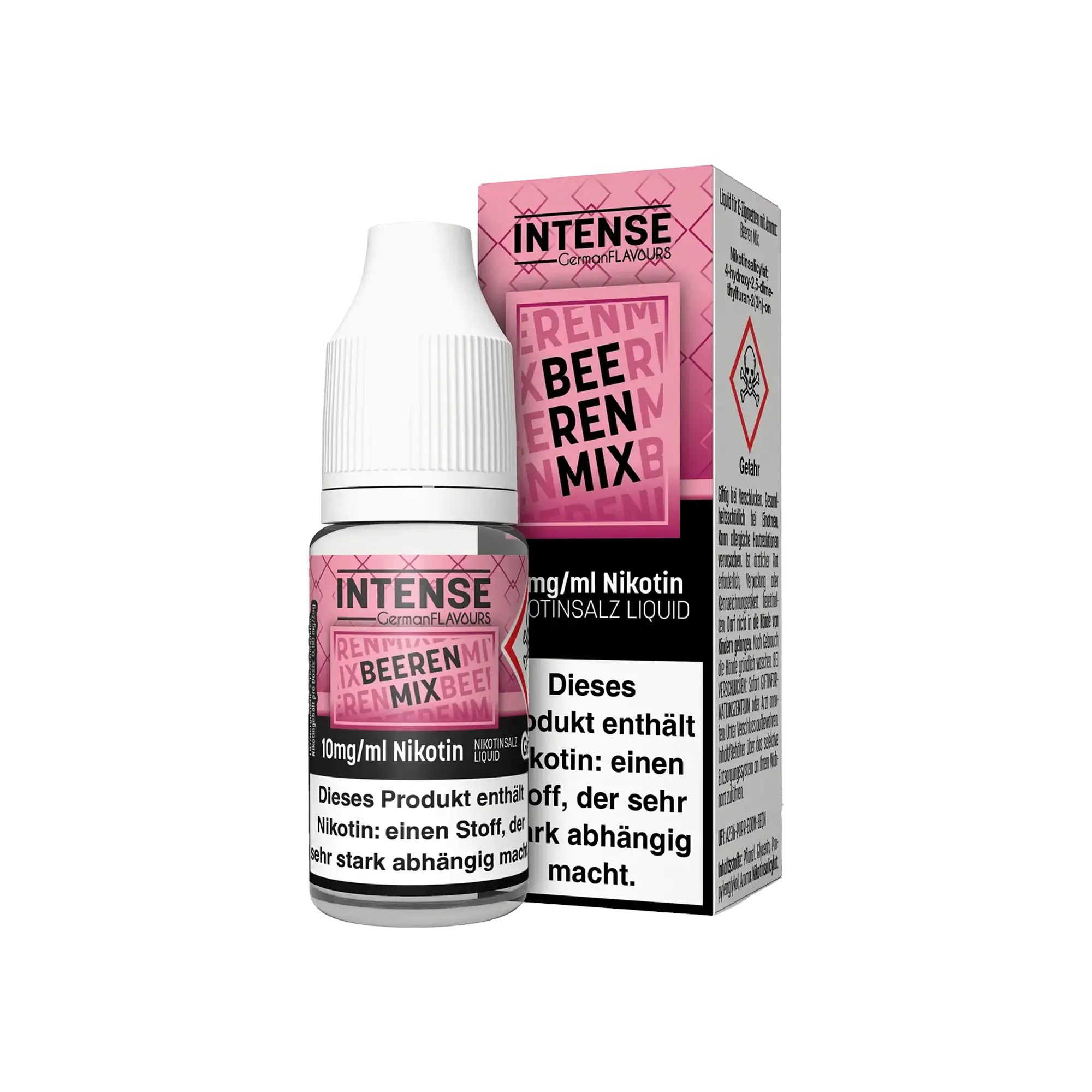 Intense Beeren Mix 10 ml Nikotinsalz Liquid - 0 mg
