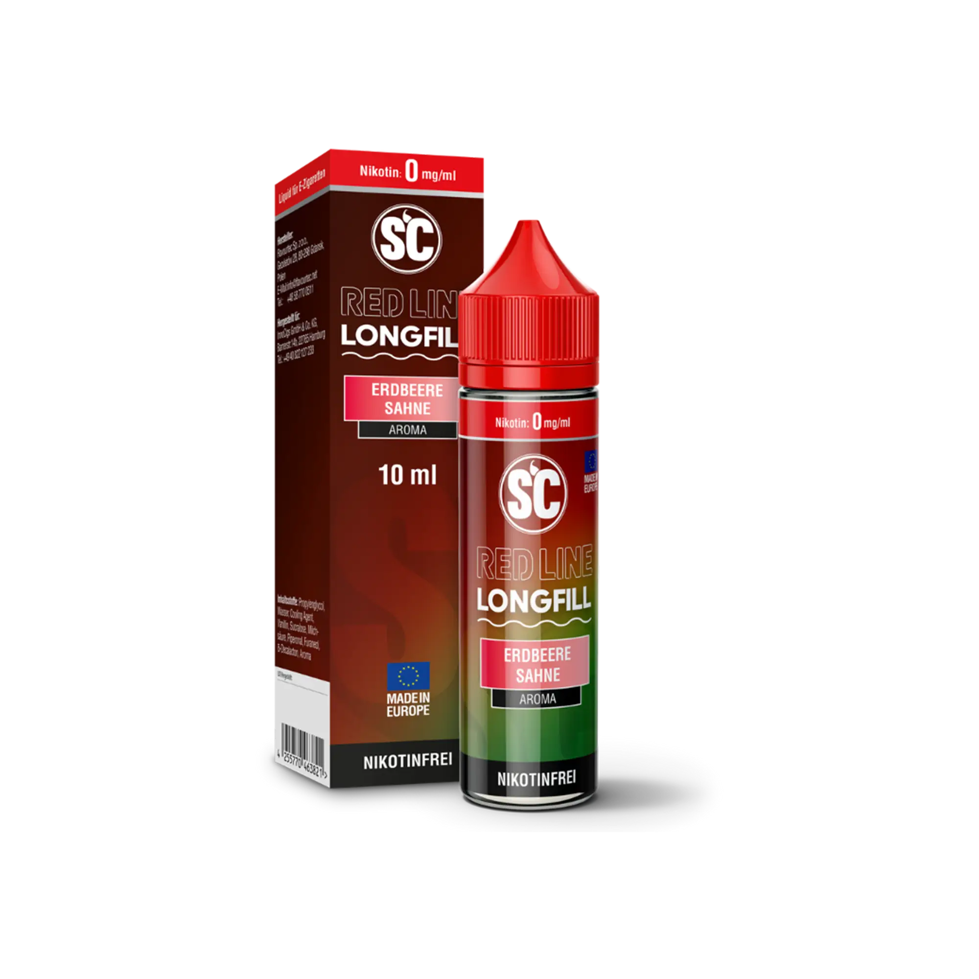 SC Red Line Erdbeere Sahne 10 ml Longfill Aroma SC Red Line Erdbeere Sahne 10 ml Longfill Aroma