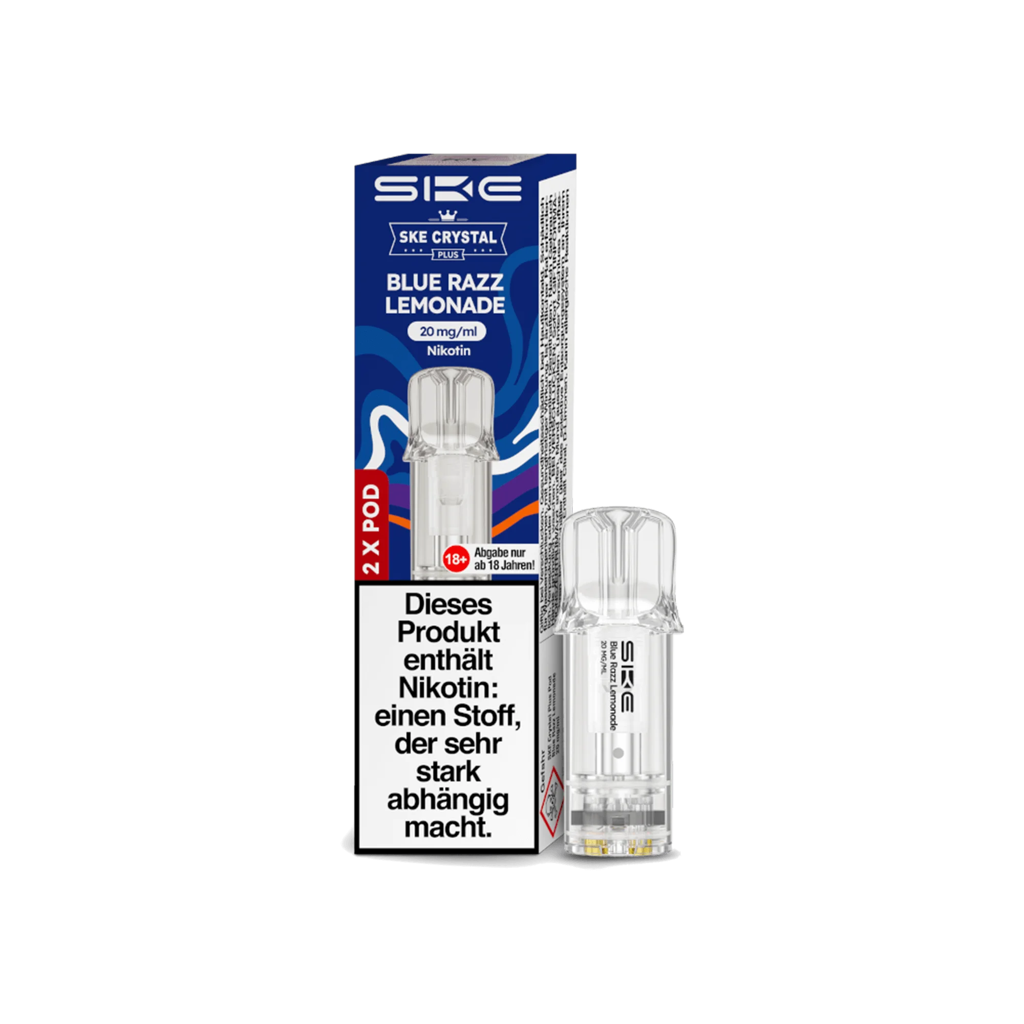 SKE Crystal Plus Pods Blue Razz Lemonade 20 mg