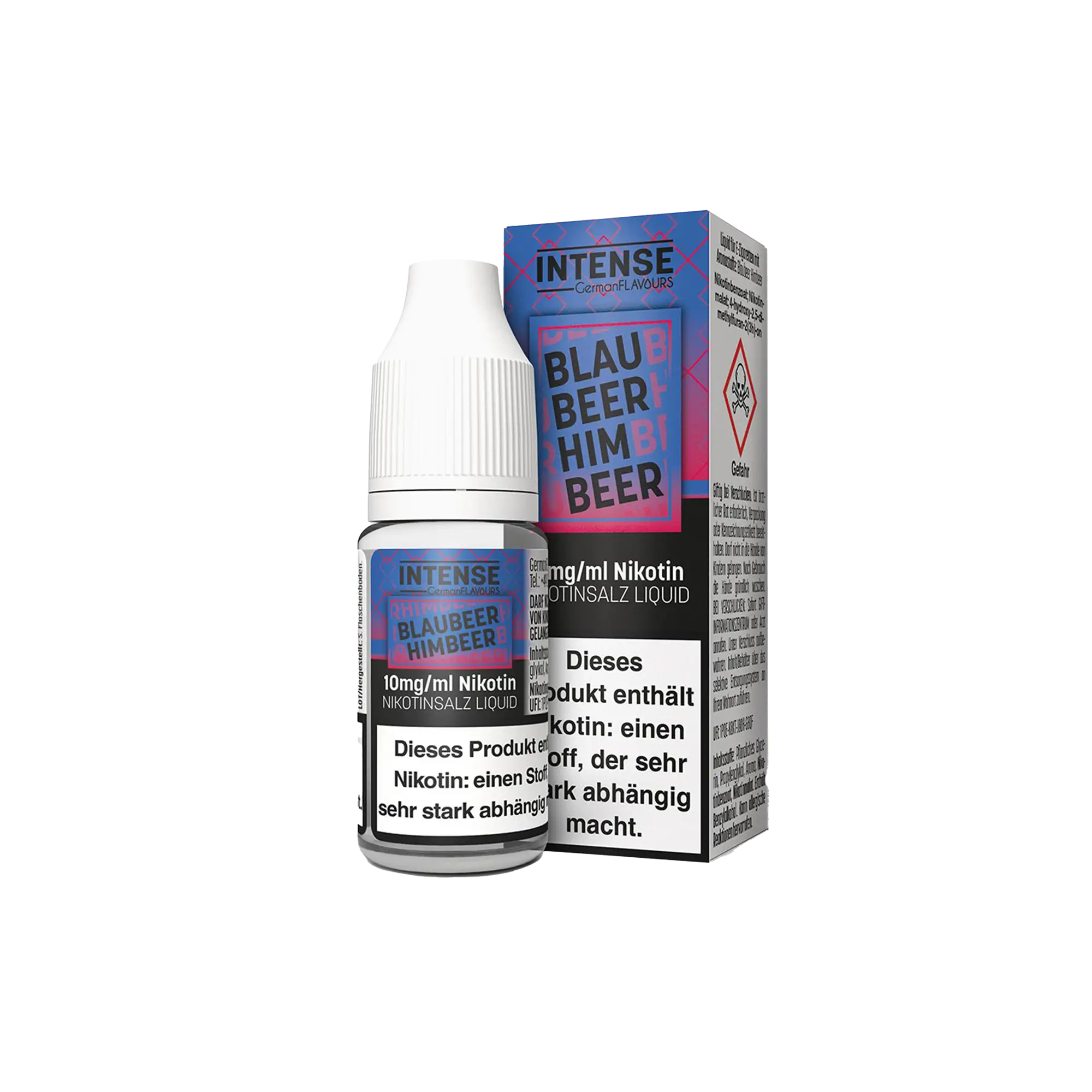 Intense Blaubeer Himbeer 10 ml Nikotinsalz Liquid