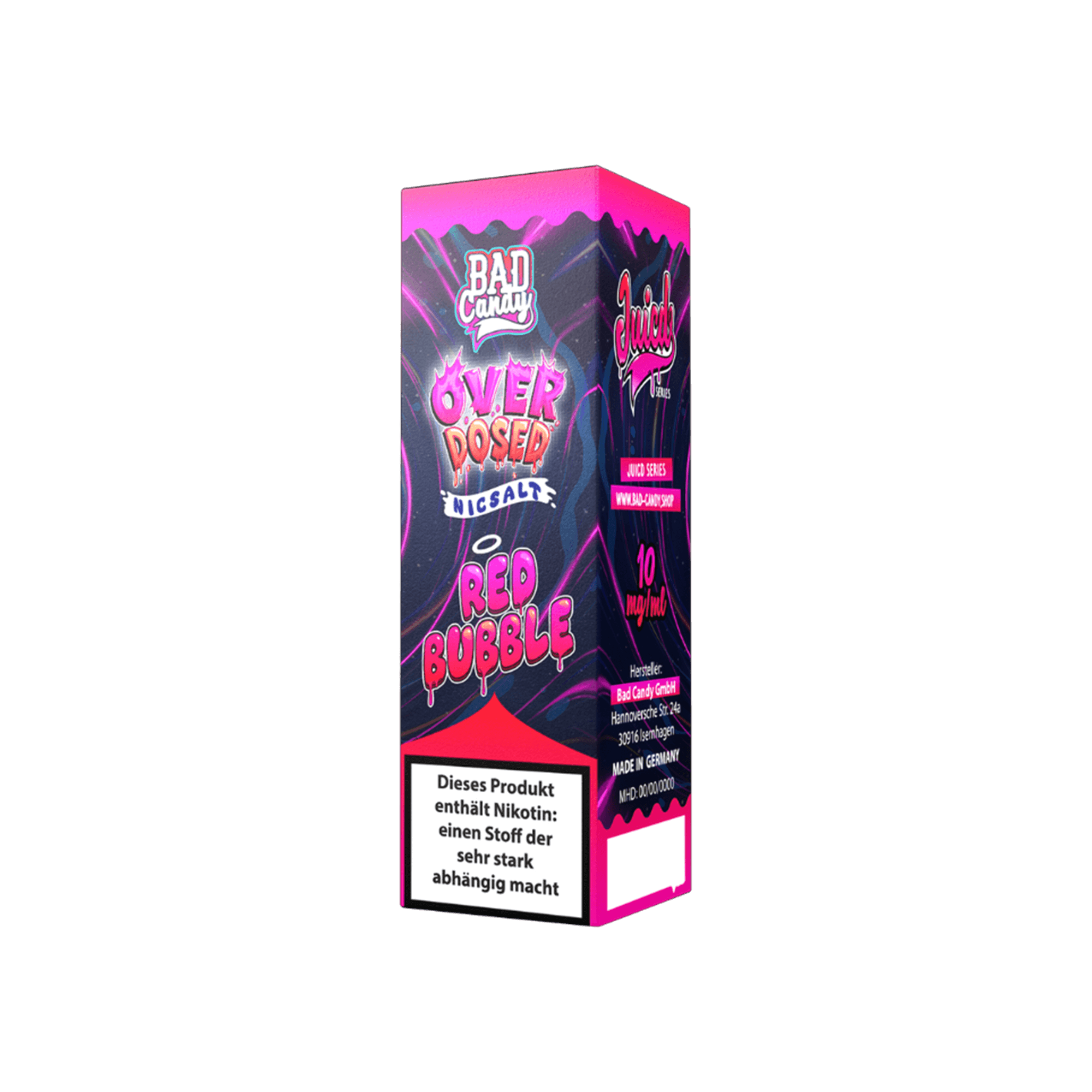 Bad Candy Juicd Red Bubble 10 ml NicSalt Liquid 10 mg