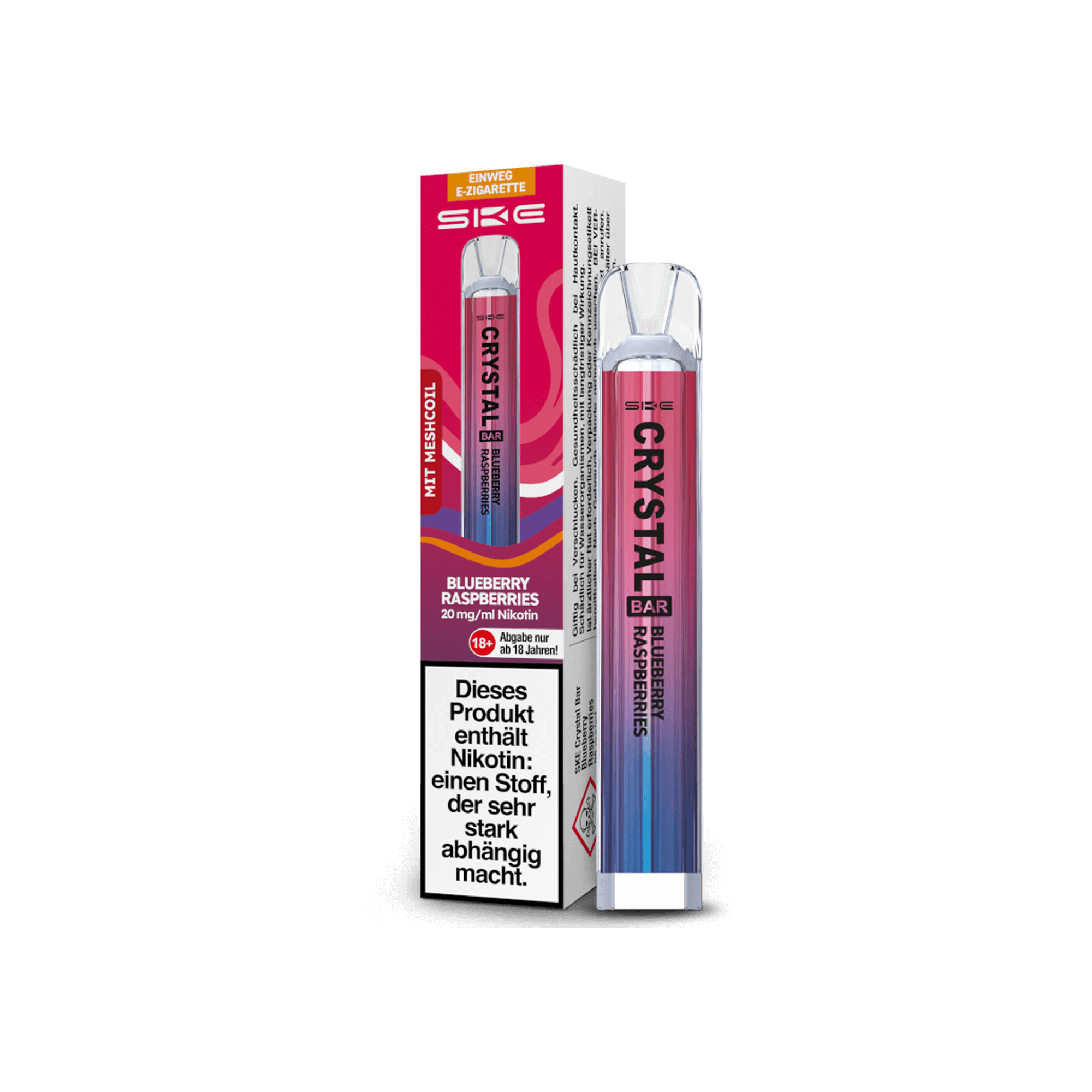 SKE Crystal Bar Blueberry Raspberry 20 mg SKE Crystal Bar Blueberry Raspberry 20 mg