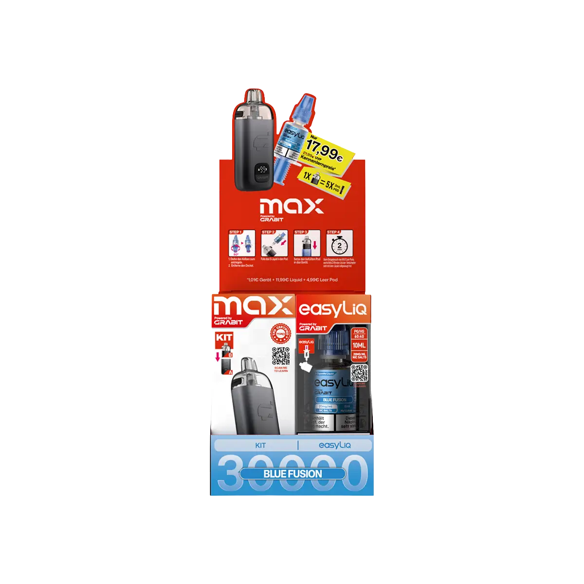 Grabit Max EasyLiq Bundle Blue Fusion 20 mg