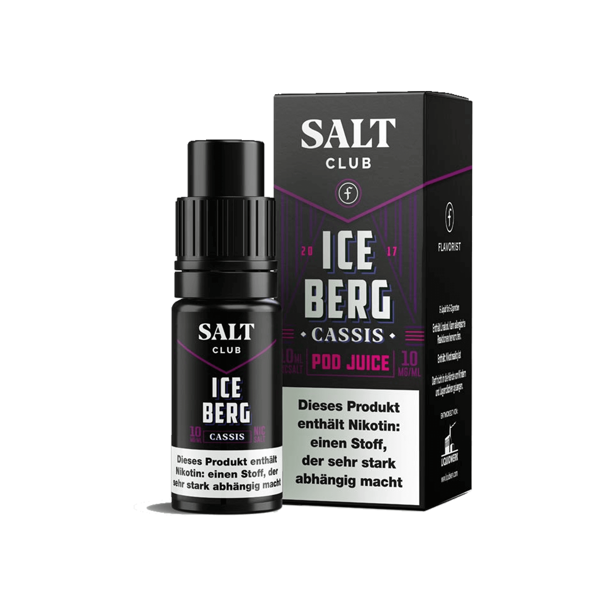 Flavorist Salt Club Iceberg Cassis 10 ml NicSalt Liquid Flavorist Salt Club Iceberg Cassis 10 ml NicSalt Liquid