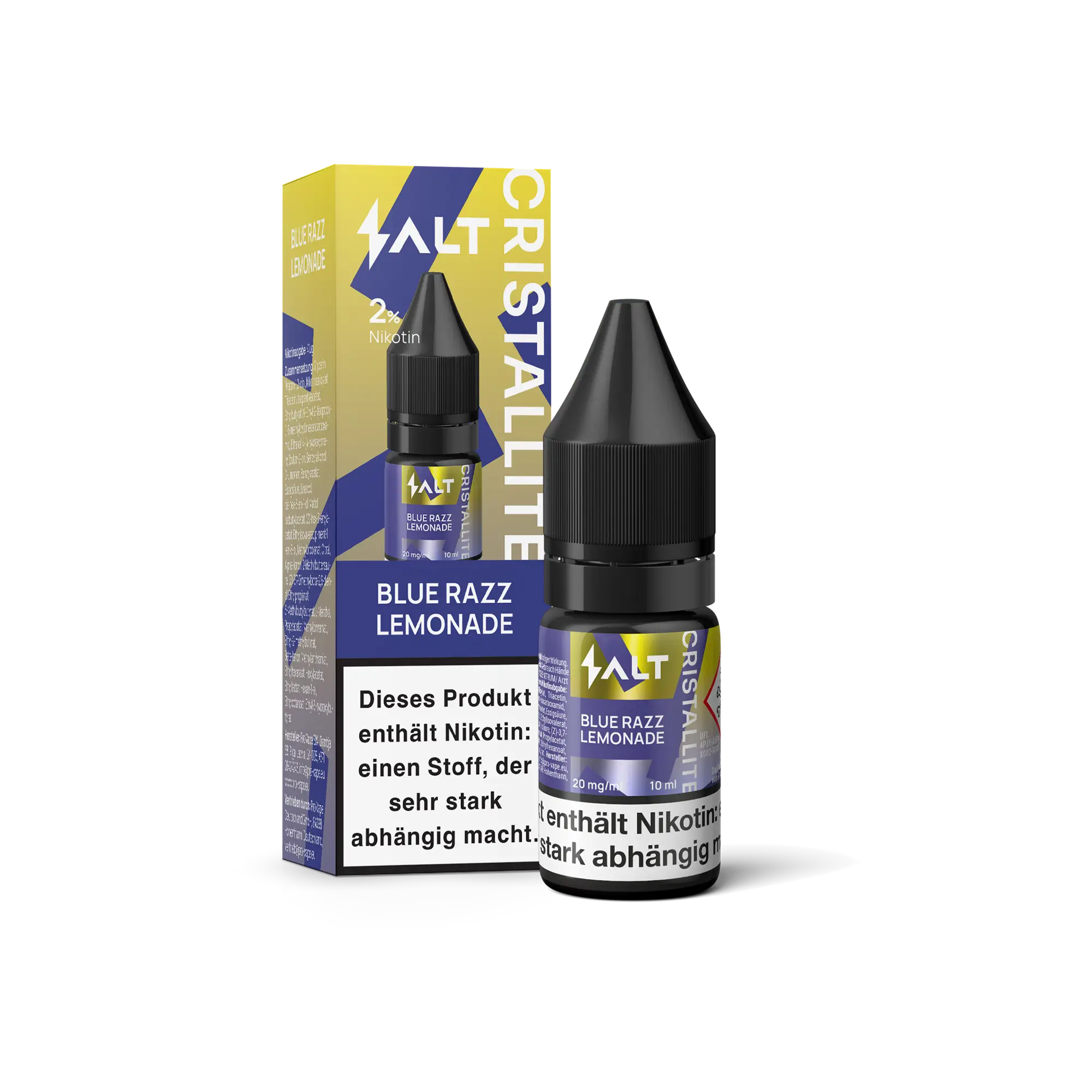 CRISTALLITE Blue Razz Lemonade 10 ml Nikotinsalz Liquid