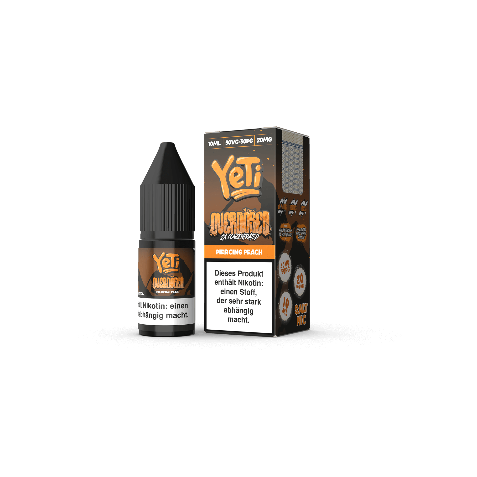 Yeti Piercing Peach 10 ml NicSalt Liquid Yeti Piercing Peach 10 ml NicSalt Liquid