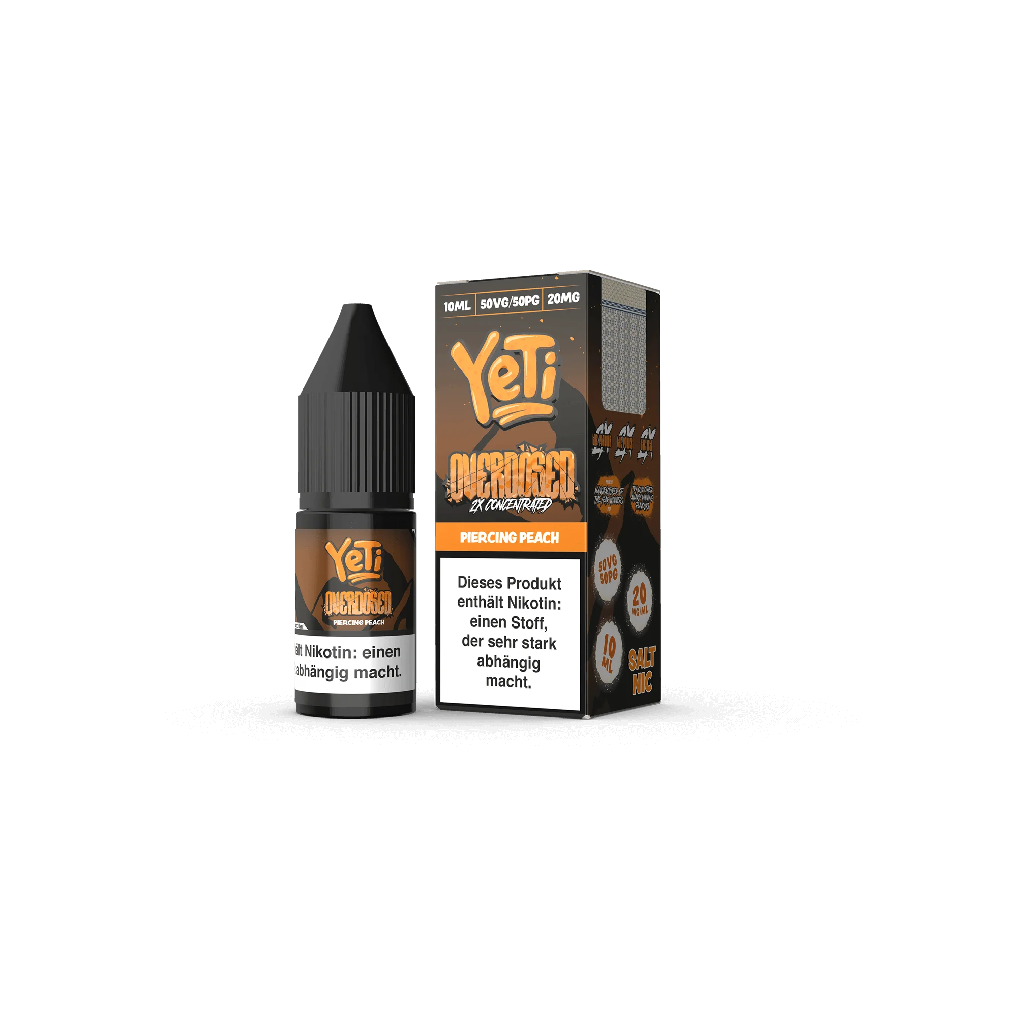 Yeti Piercing Peach 10 ml NicSalt Liquid