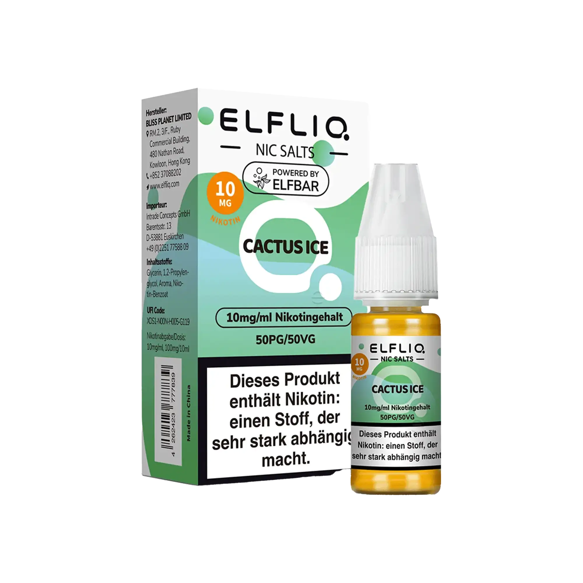 Elfliq Cactus Ice 10 ml Nikotinsalz Liquid