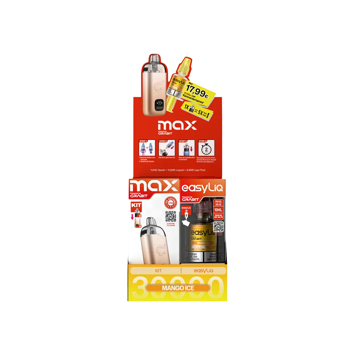 Grabit Max EasyLiq Bundle Mango Ice 20 mg