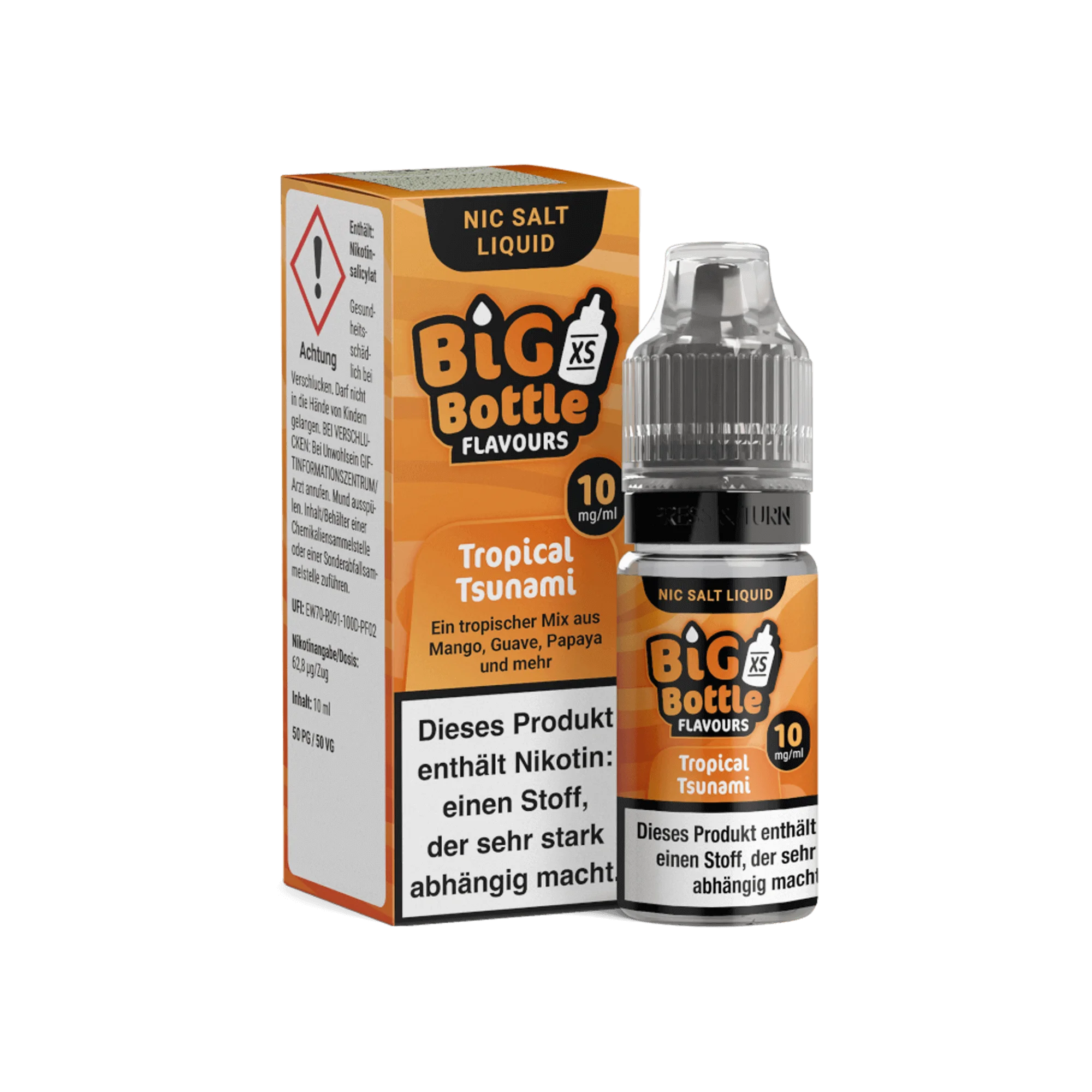 Big Bottle Tropical Tsunami 10 ml NicSalt Liquid